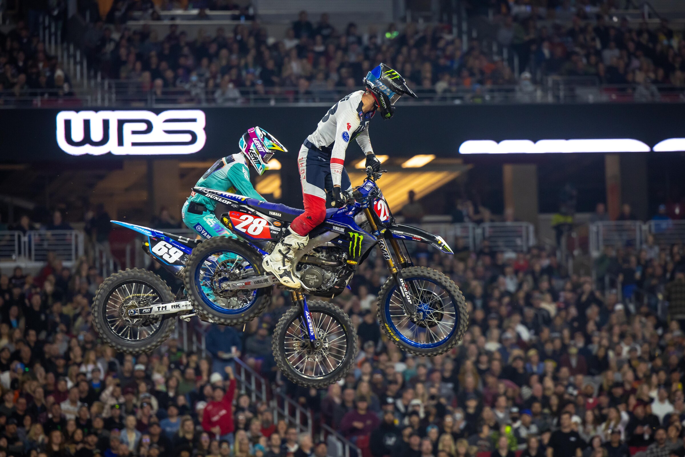 Craig battling for position after position.