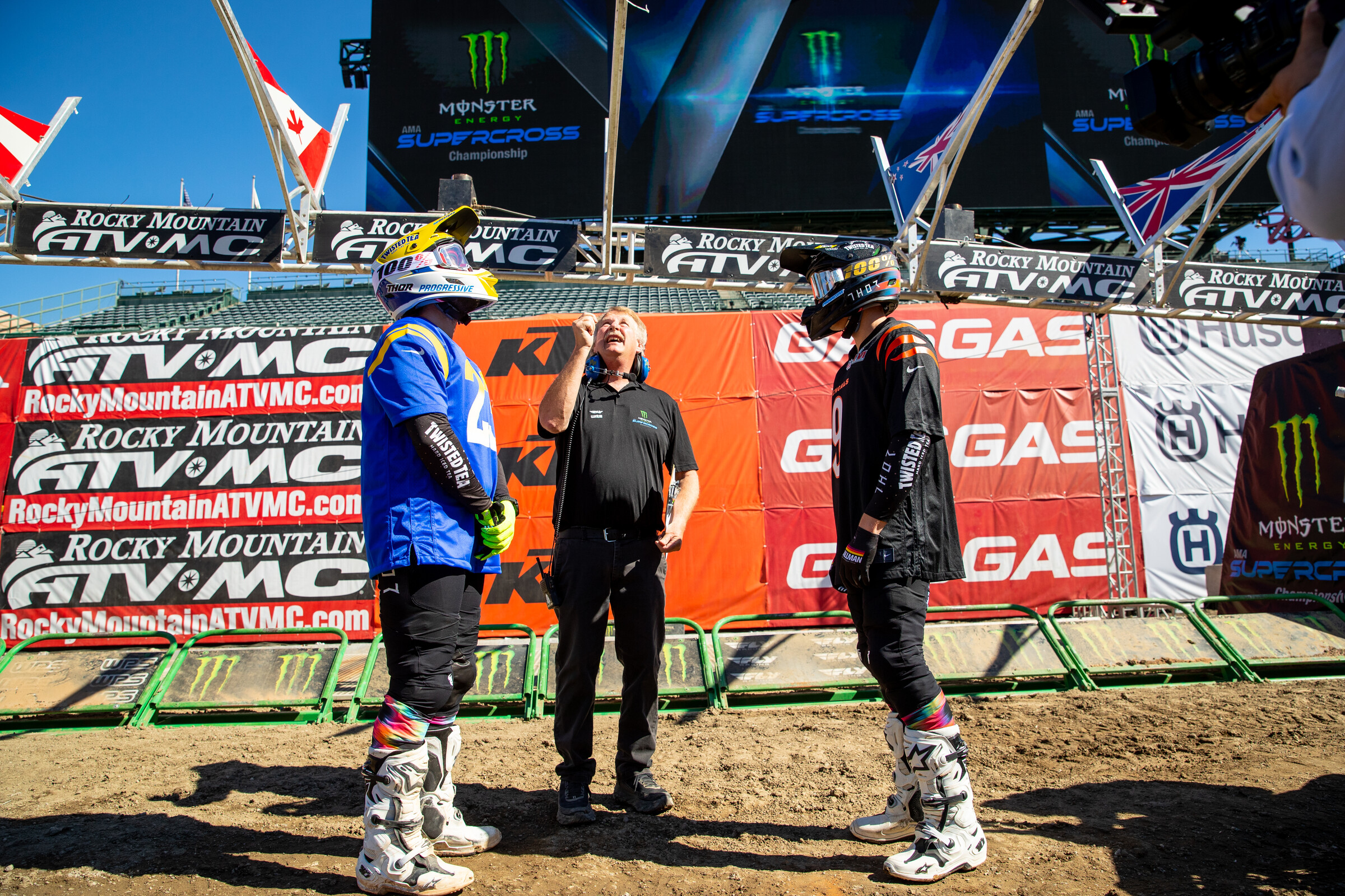 Enticknap and Hartranft for the coin toss.