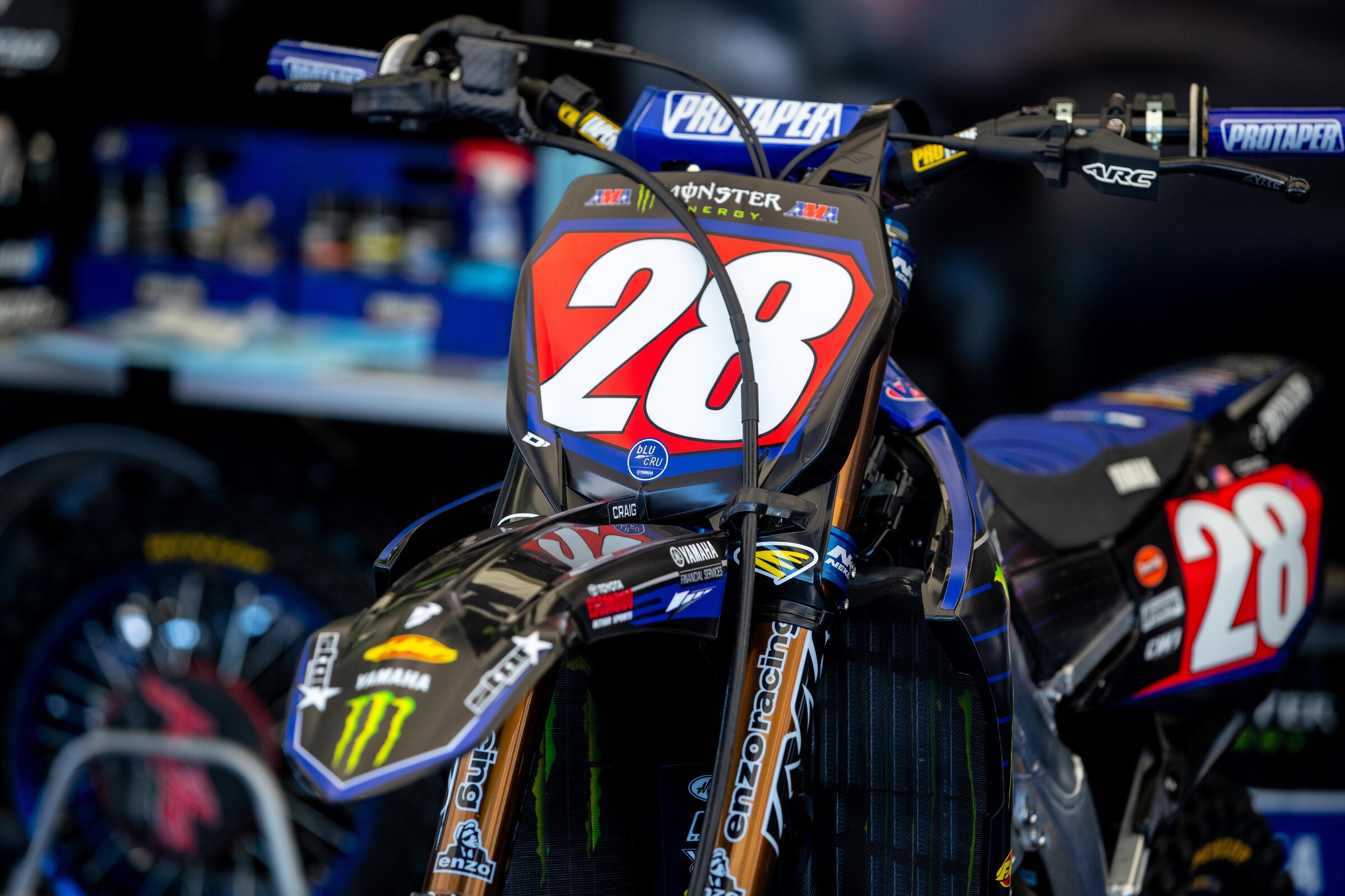Christian Craig's Yamaha YZ250F.