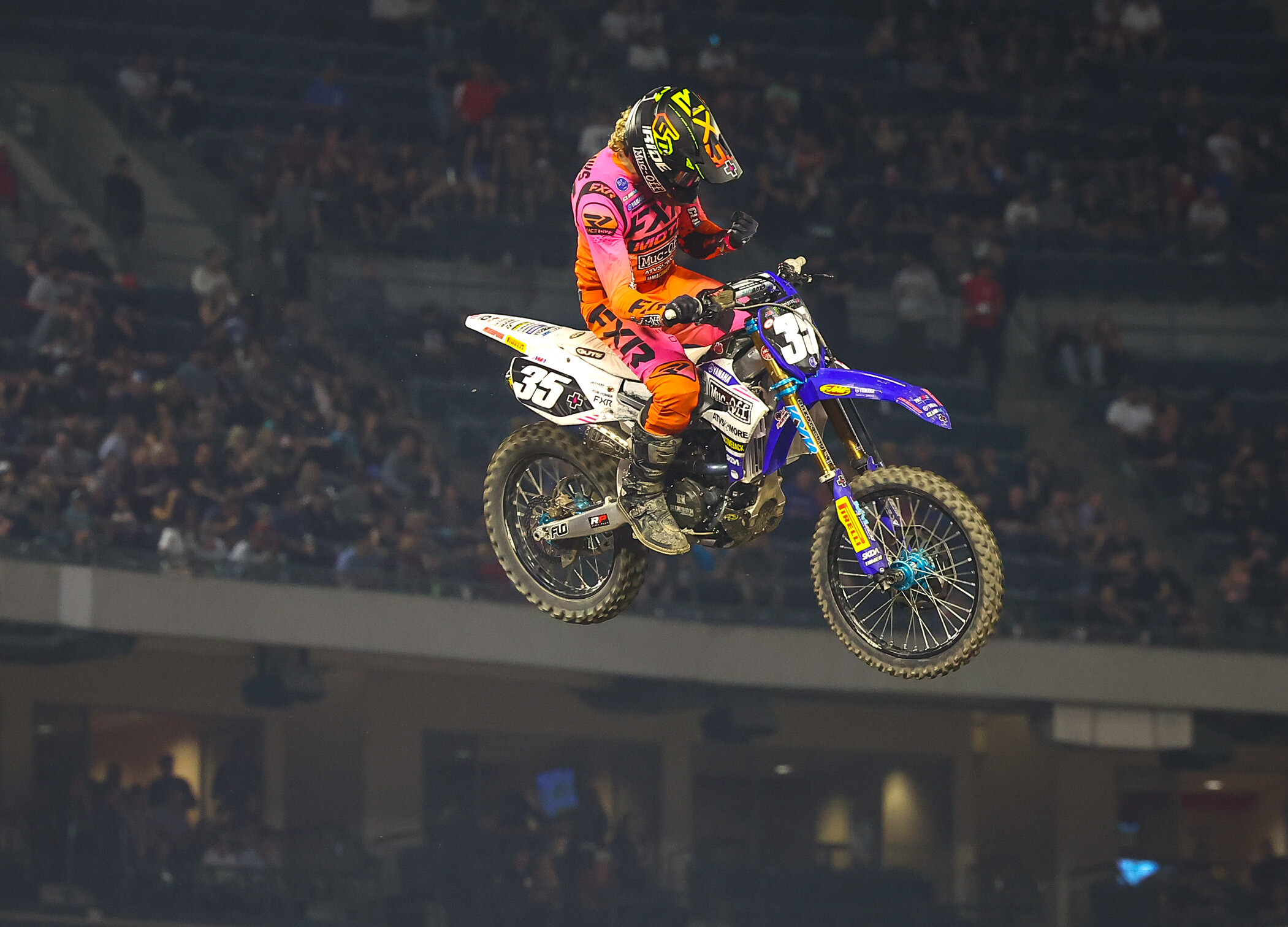 Garrett Marchbanks claims his first heat race win of 2022 in the first 250SX heat race at A3.