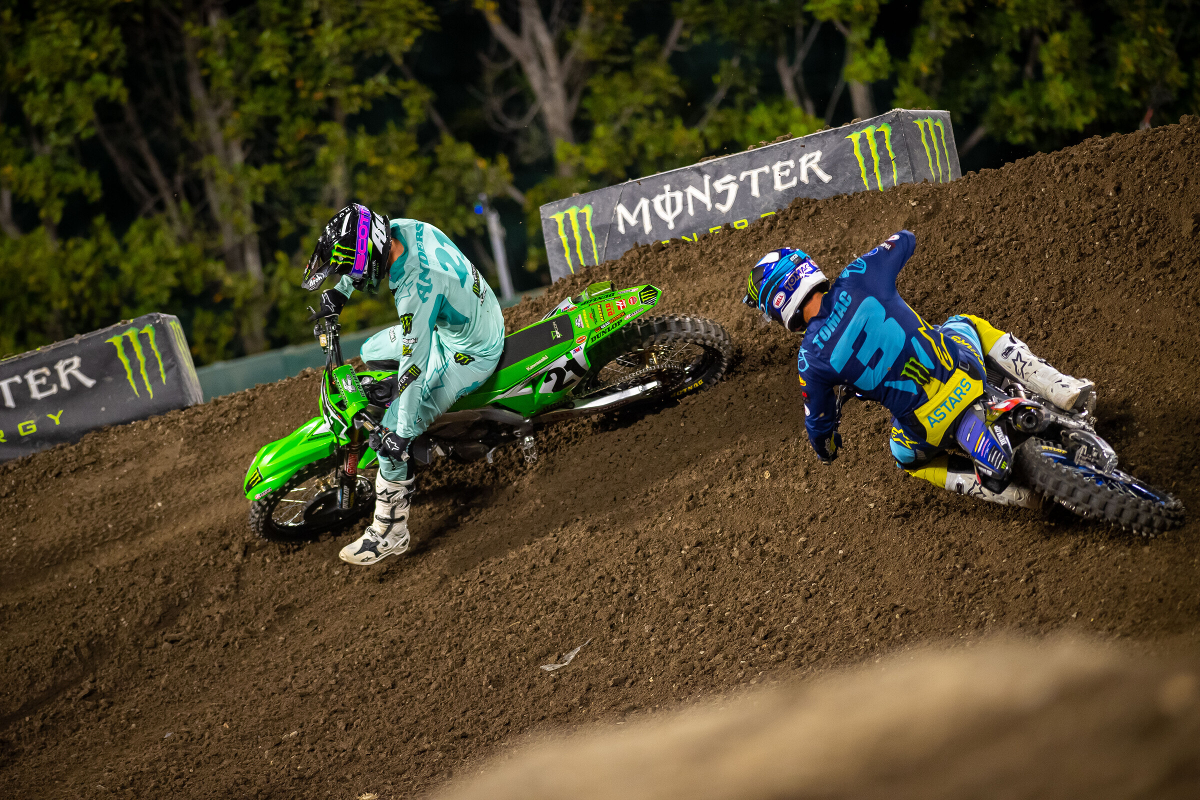 Anderson held strong under pressure from Tomac throughout the race. He said when you're leading the whole way and trying to avoid mistakes, you're 