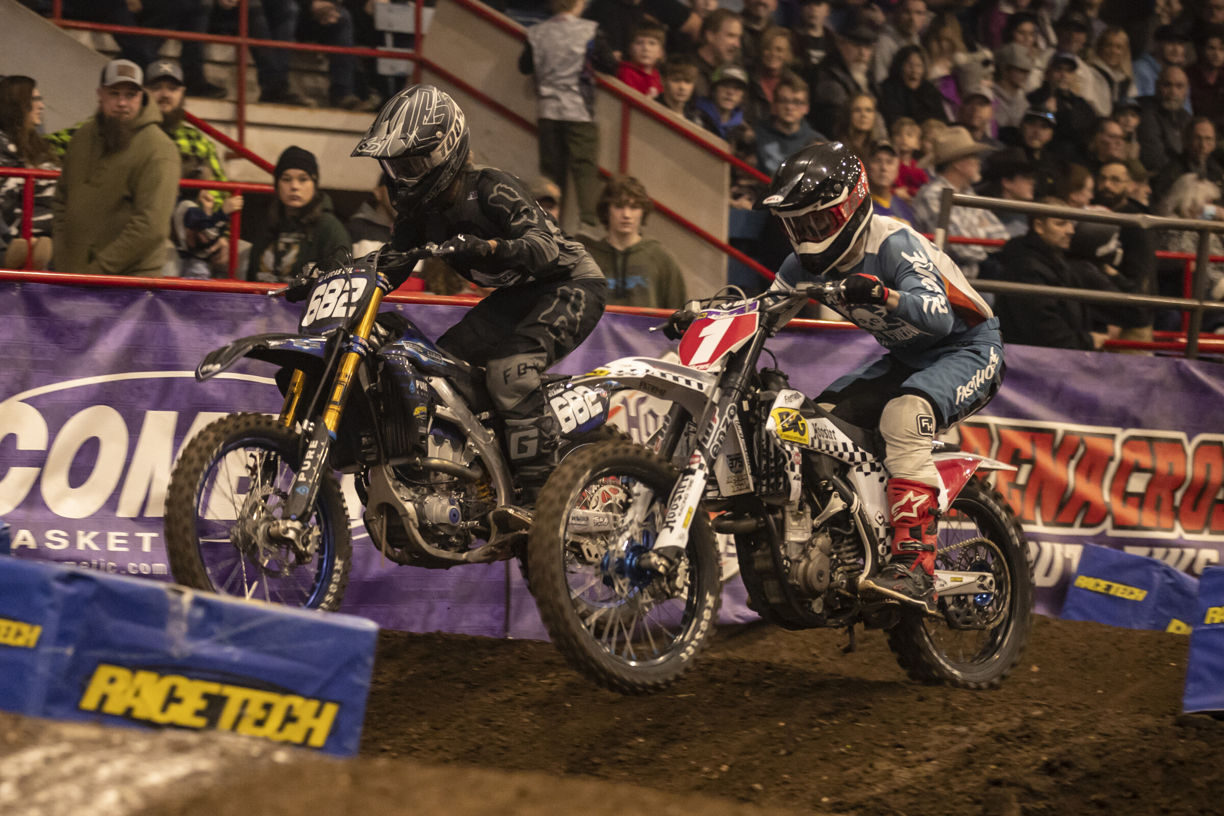 Izaih Clark (#682) and Michael Hicks (#1)