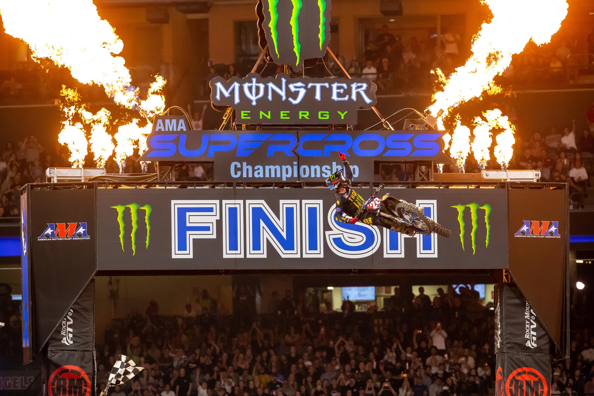 Craig won all three 250SX main events at Angel Stadium in 2022.