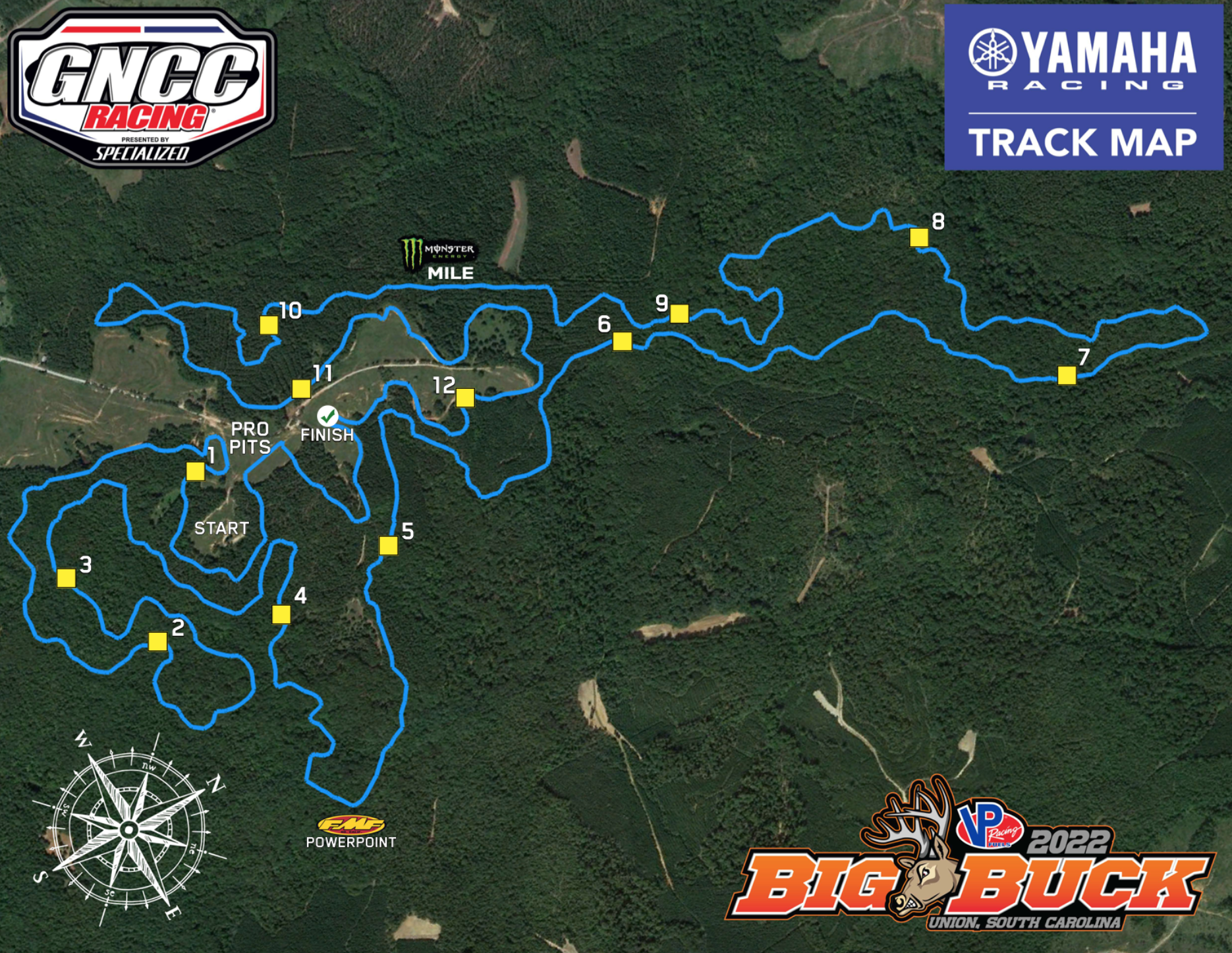 The 2022 Big Buck GNCC layout.