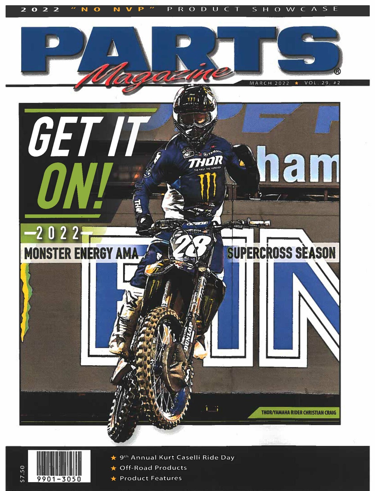 Parts Unlimited magazine with Christian Craig
