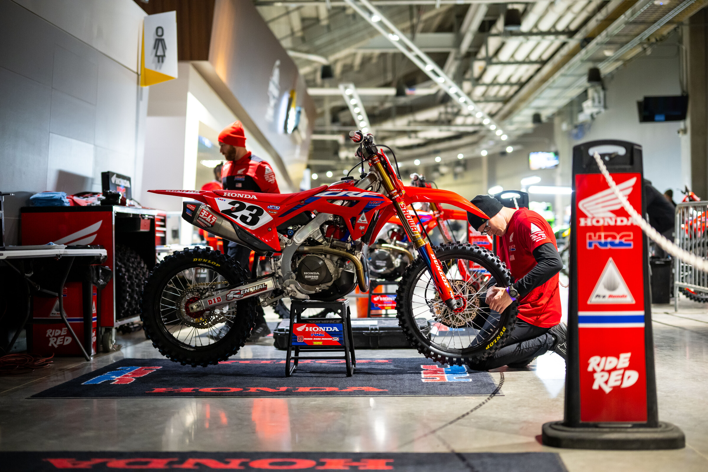 Indoor pits, arenacross style.