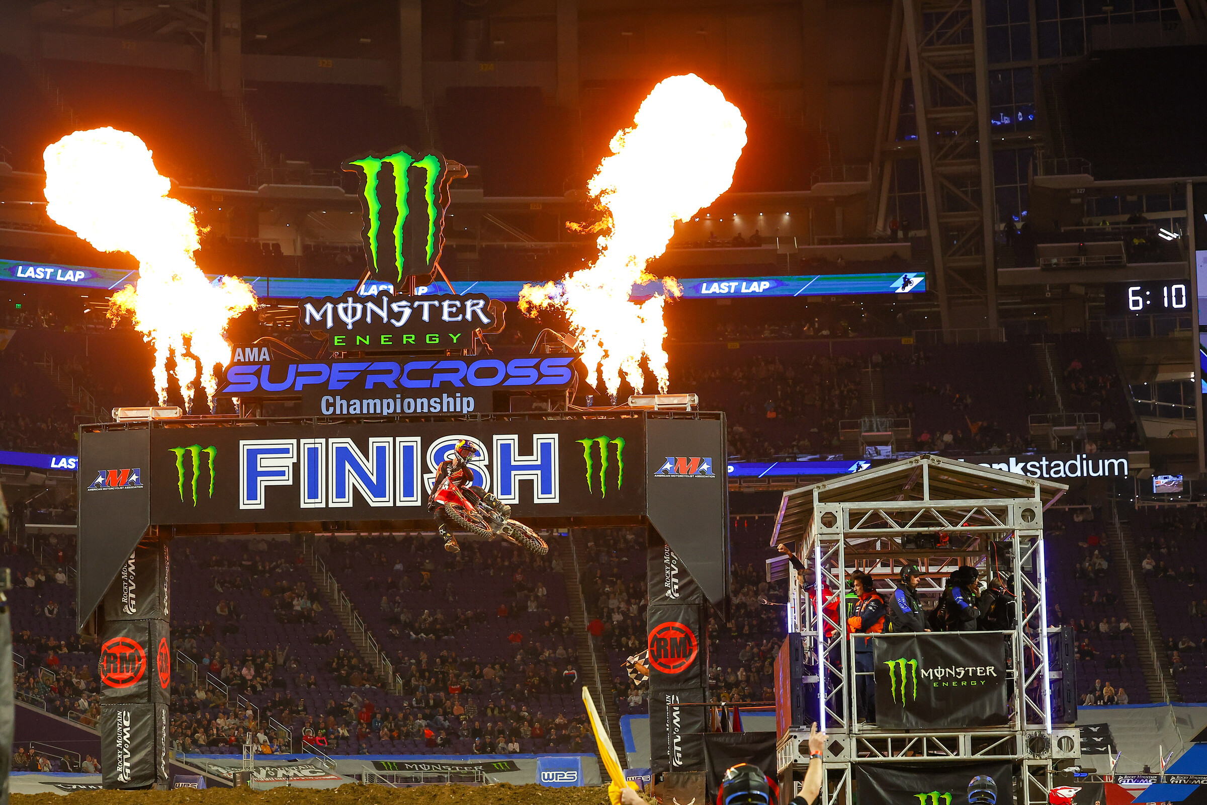 Lawrence taking his fourth career win.