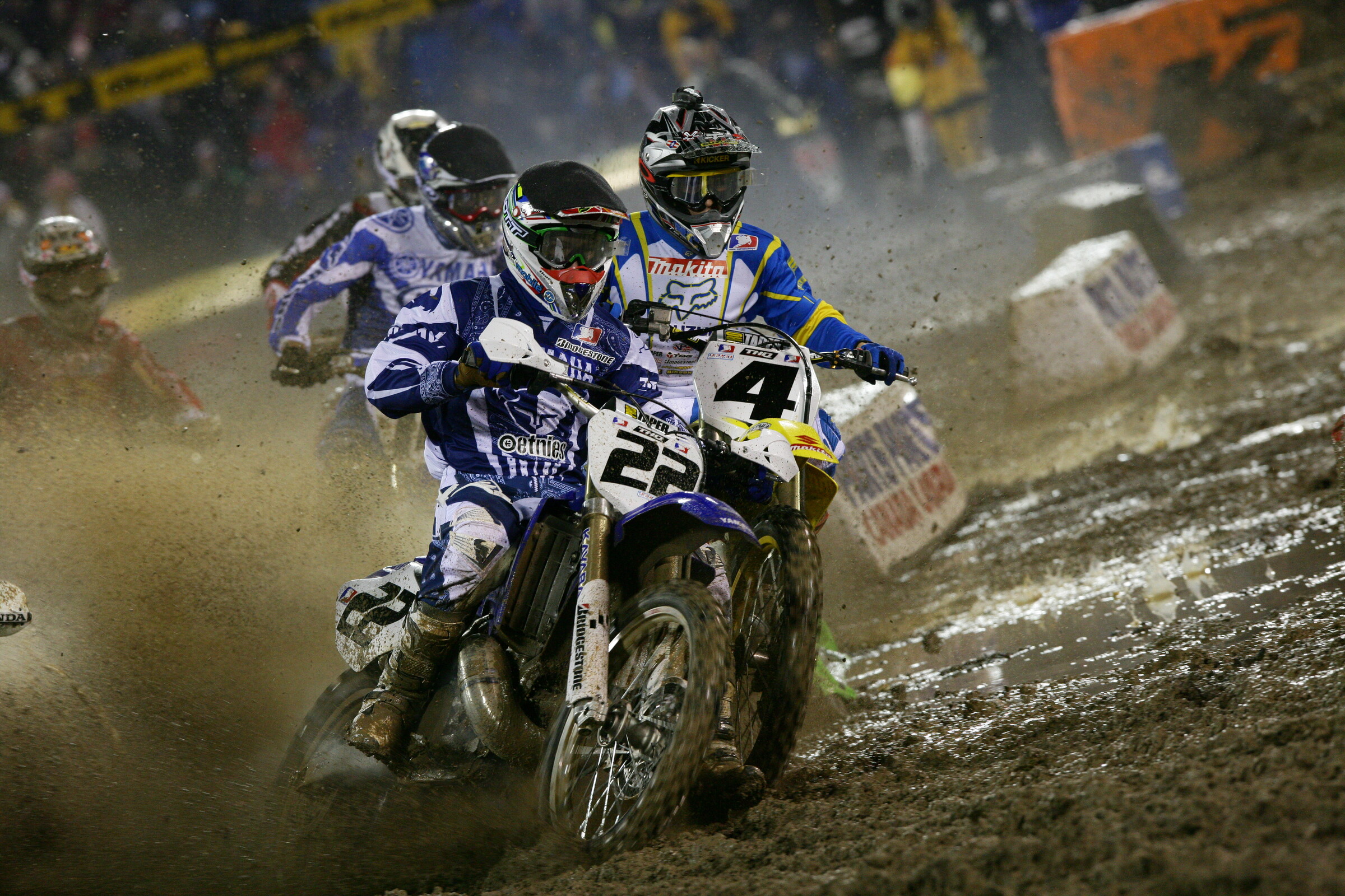 Reed and Carmichael at the much-anticipated 2005 Anaheim 1 Supercross.