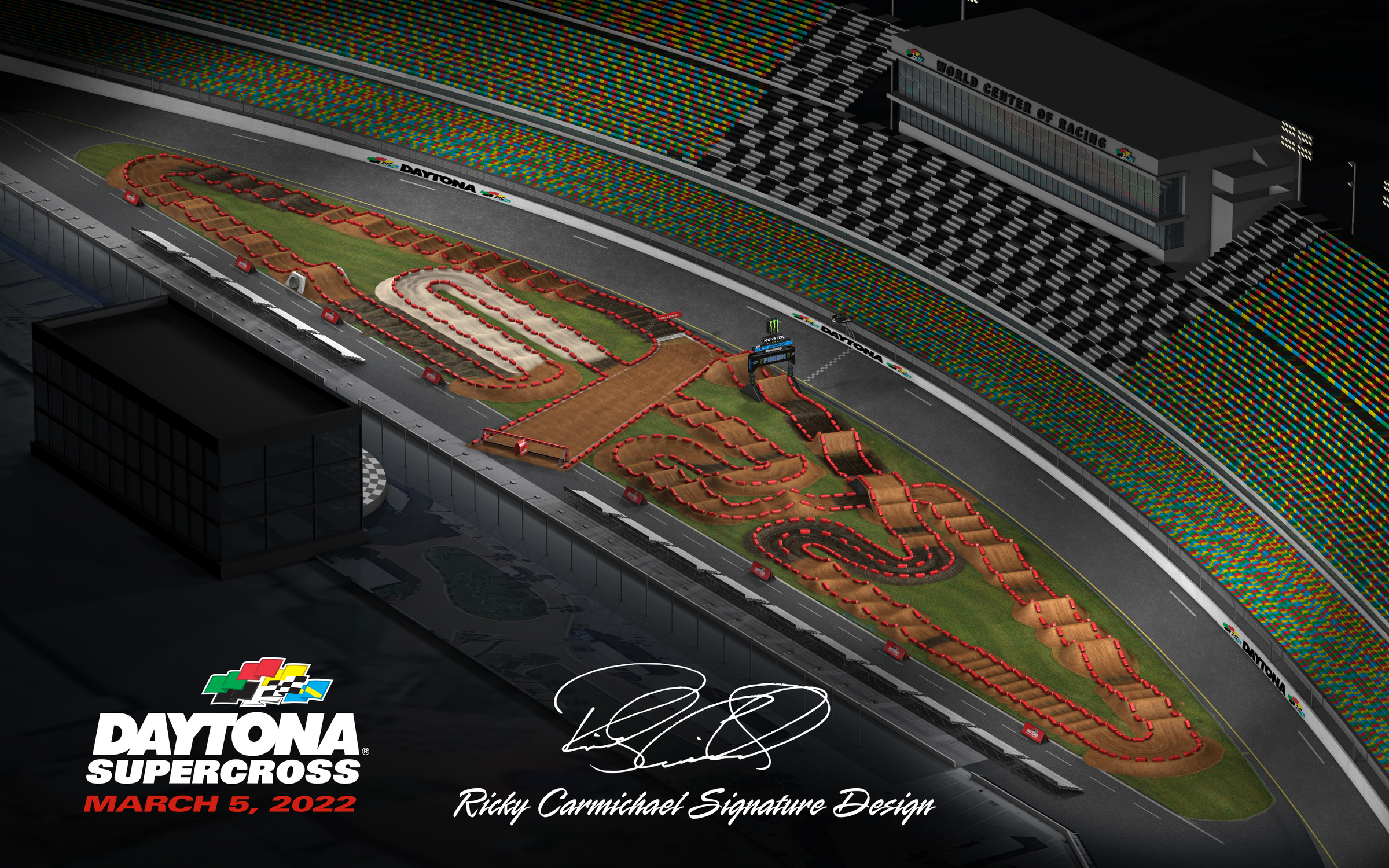 The 2022 Daytona Supercross layout.