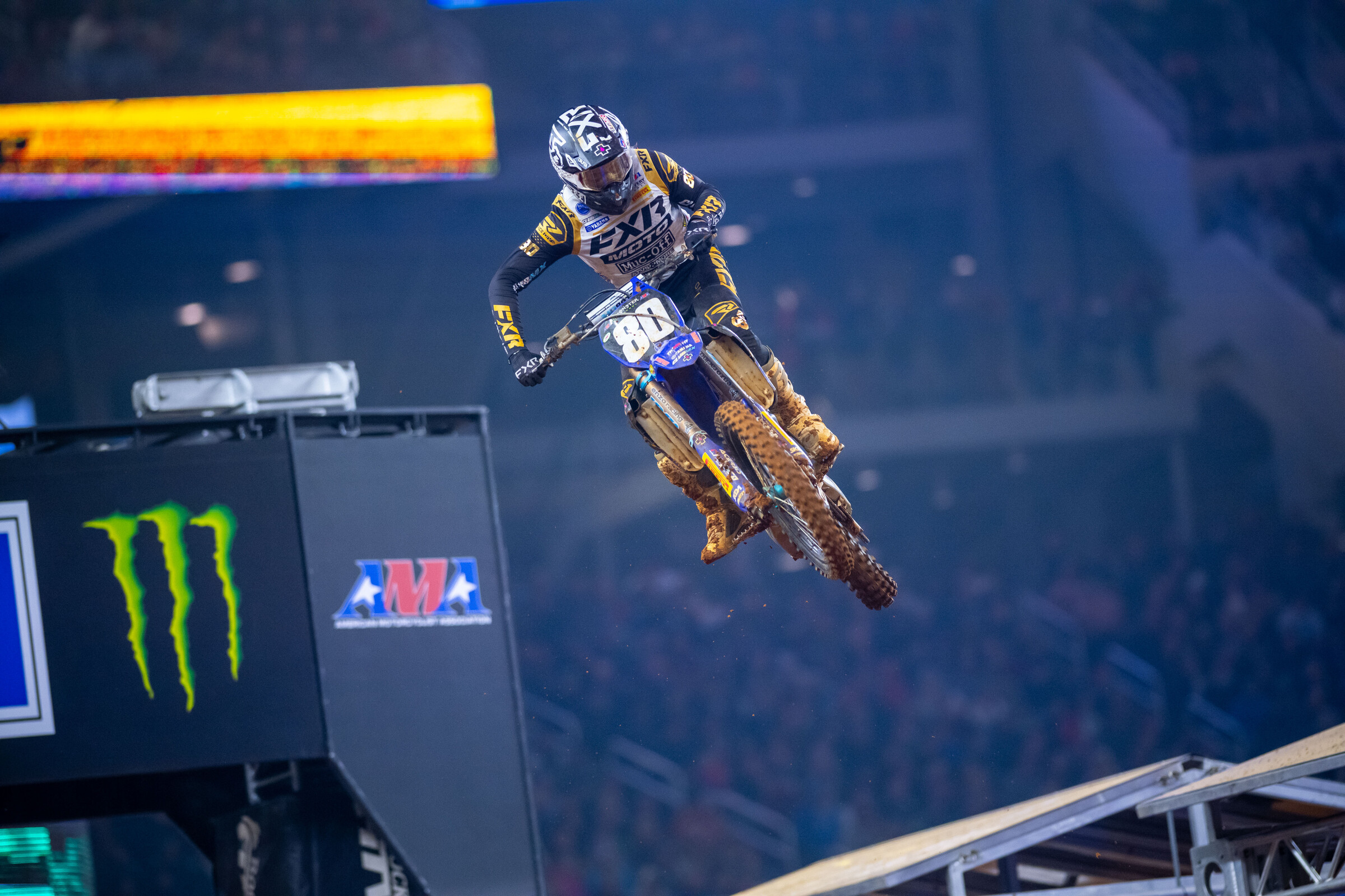 Enzo Lopes finished sixth overall at the Arlington Supercross Triple Crown.