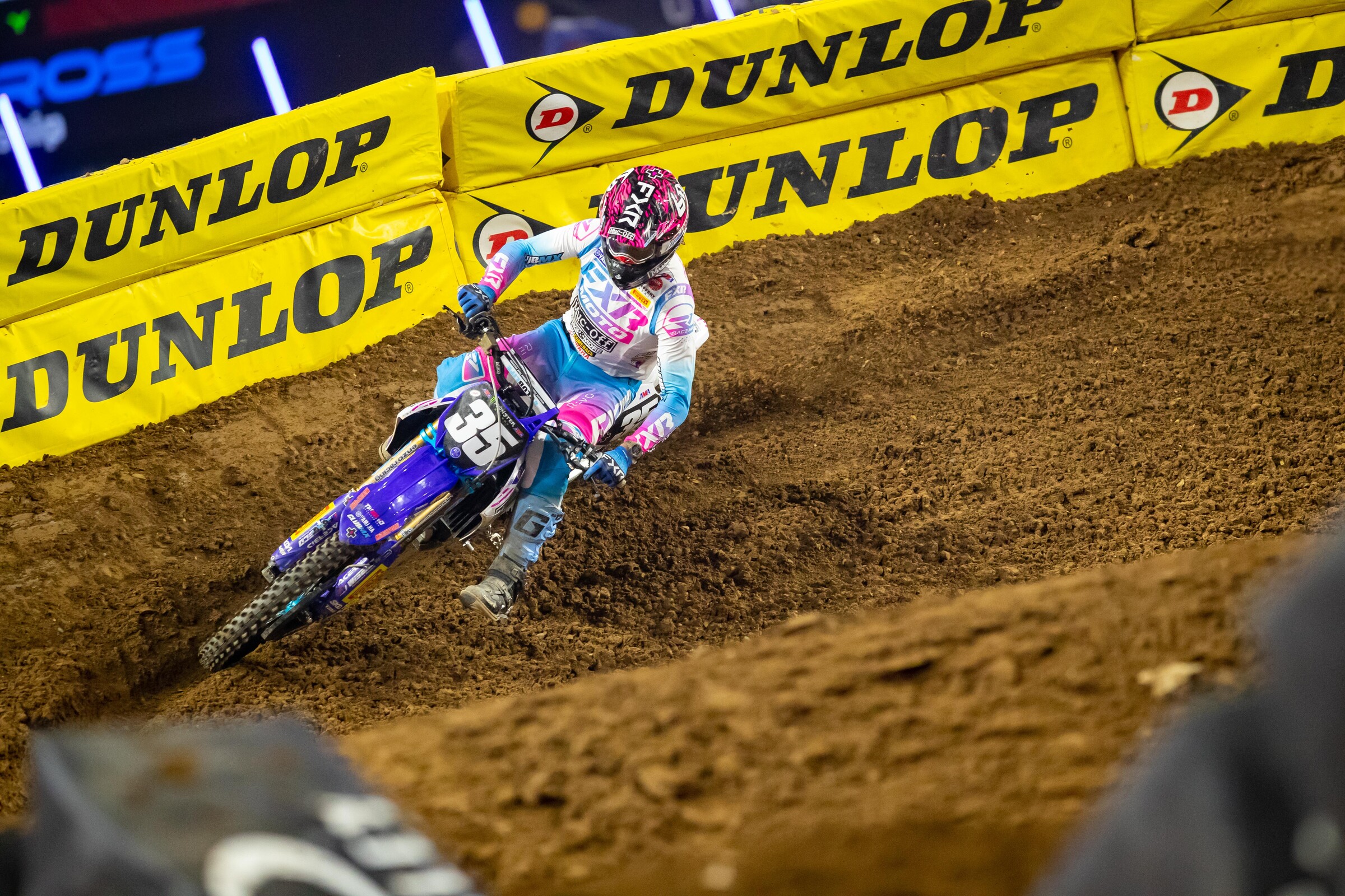 Garrett Marchbanks at the Glendale Supercross. He finished 4-6-6 for fourth overall at the Triple Crown event.