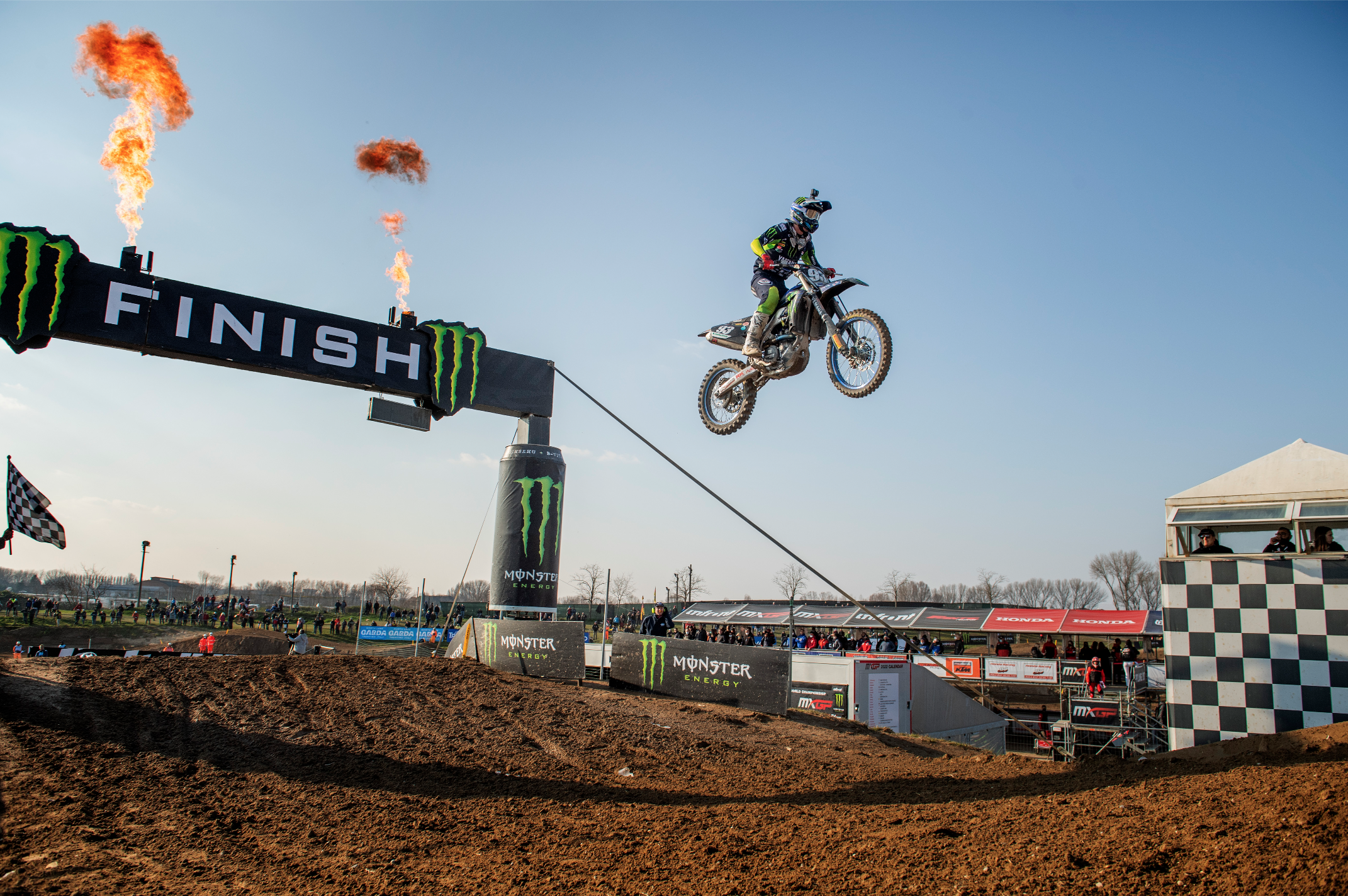 Yamaha's Jago Geerts claimed the MX2 overall with 1-1 moto finishes to earn the overall.