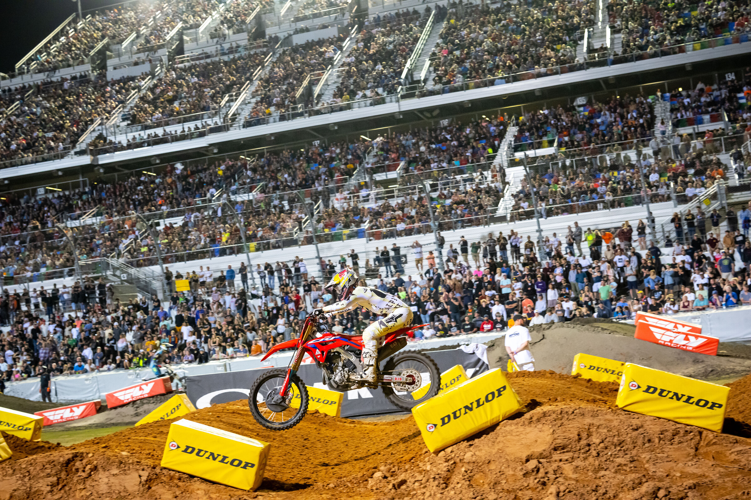 Lawrence in the whoop section.