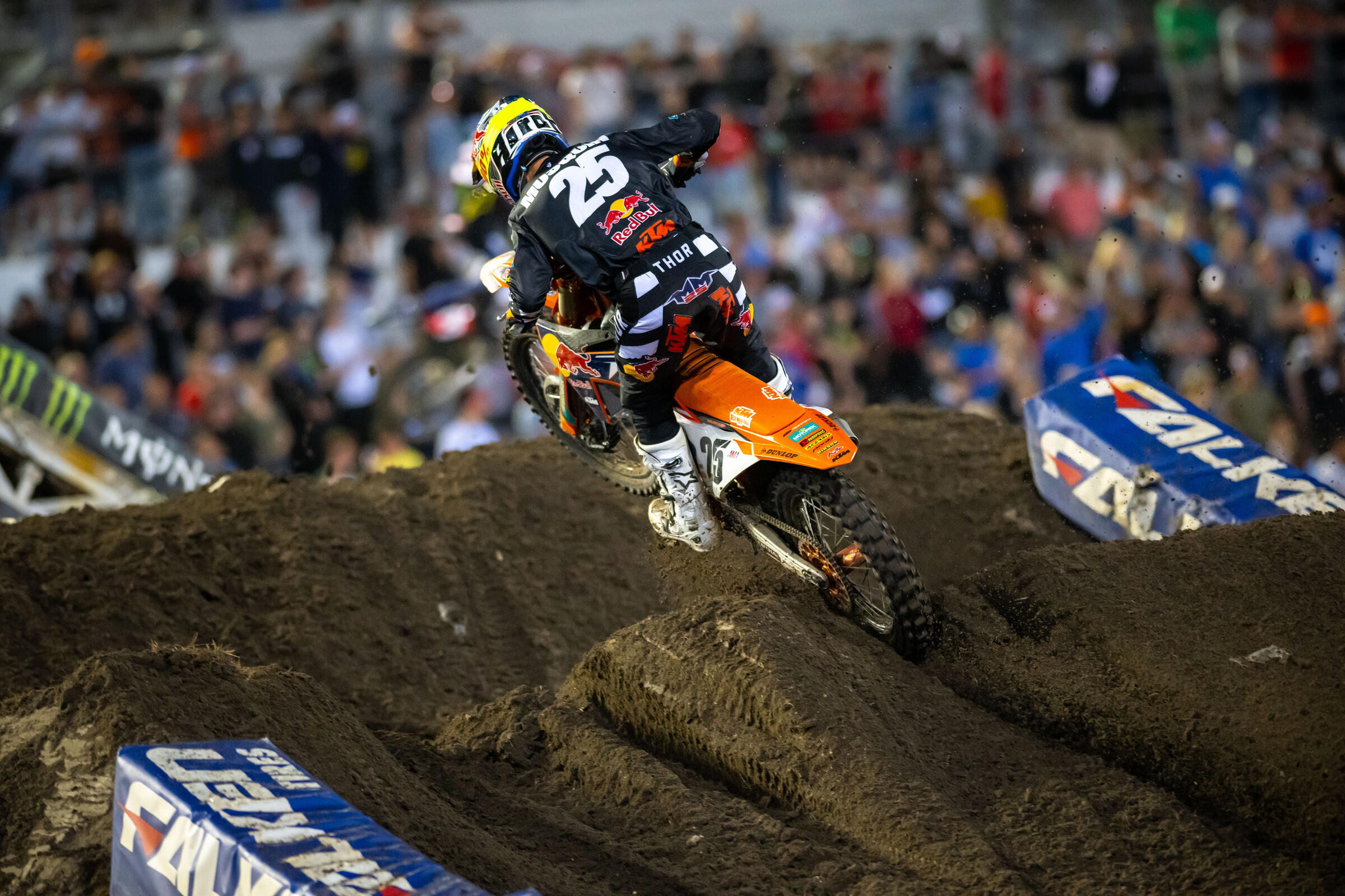 Marvin Musquin demonstrating the deep ruts of Daytona.