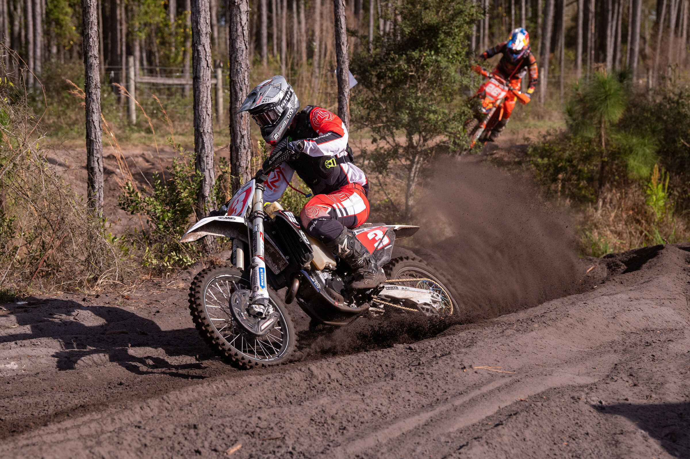 Jordan Ashburn (Magna1 Motorsports) and Josep Garcia (FMF/KTM Factory Racing) battled for the number two position.