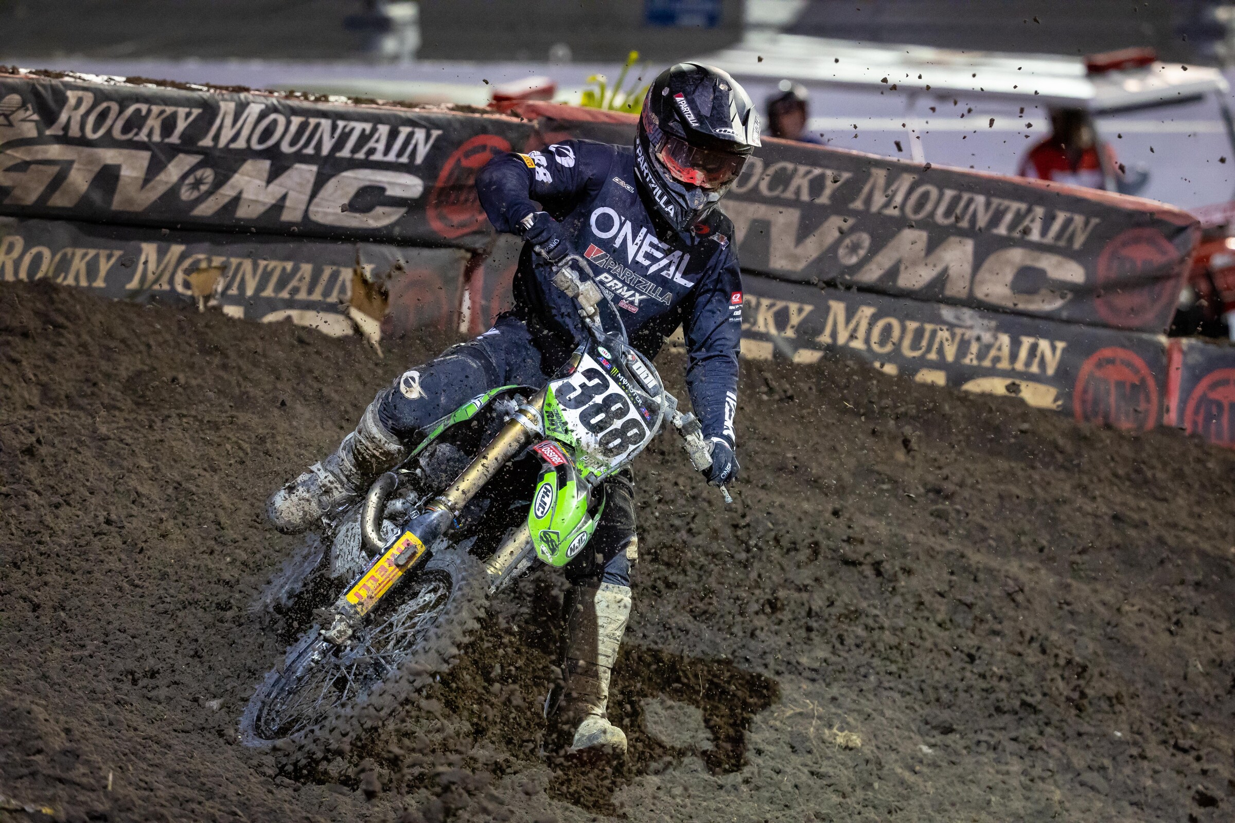 Ray raced in the 450SX Class at the Daytona Supercross.