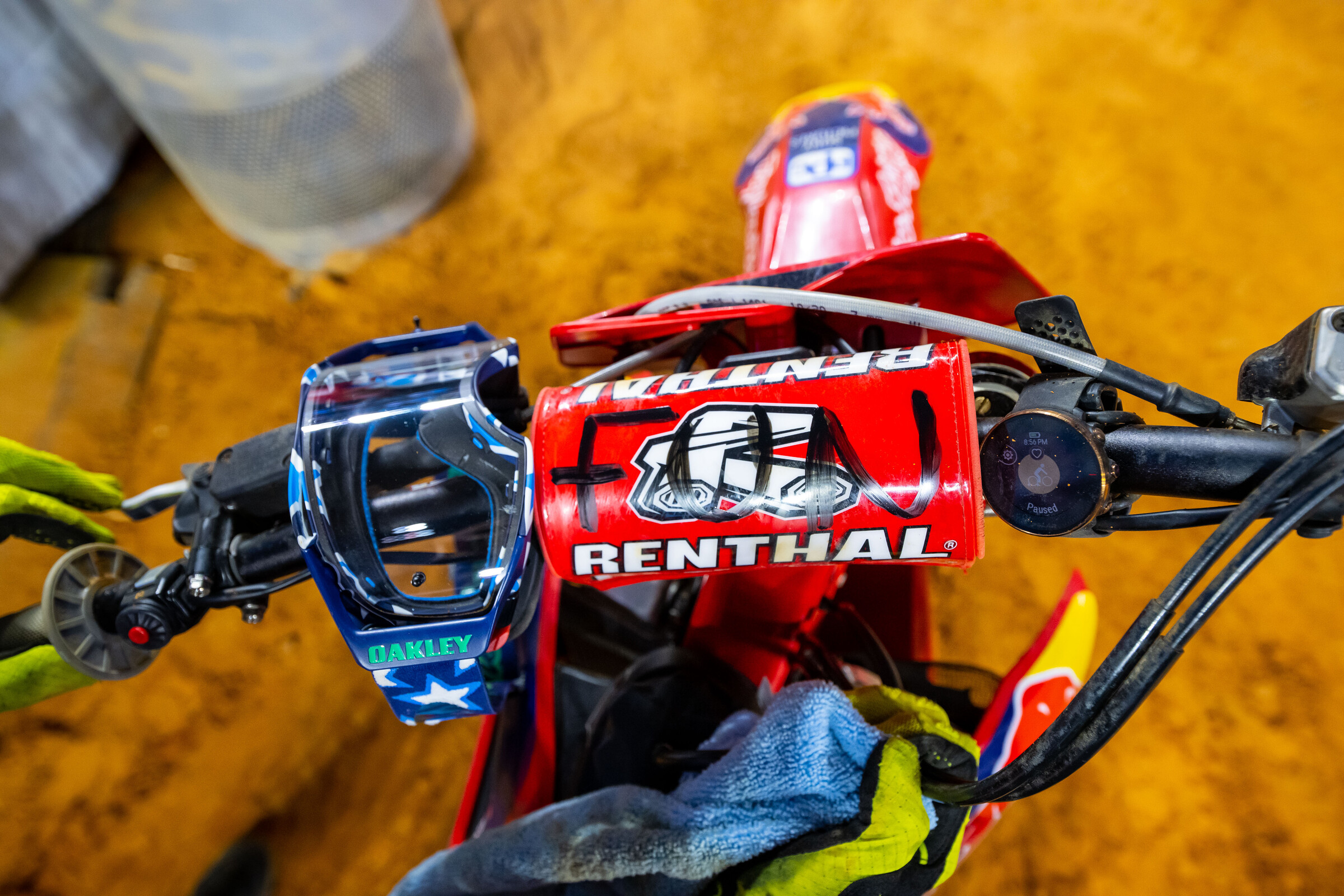 Brown's reminder at the 2022 Arlington Supercross.