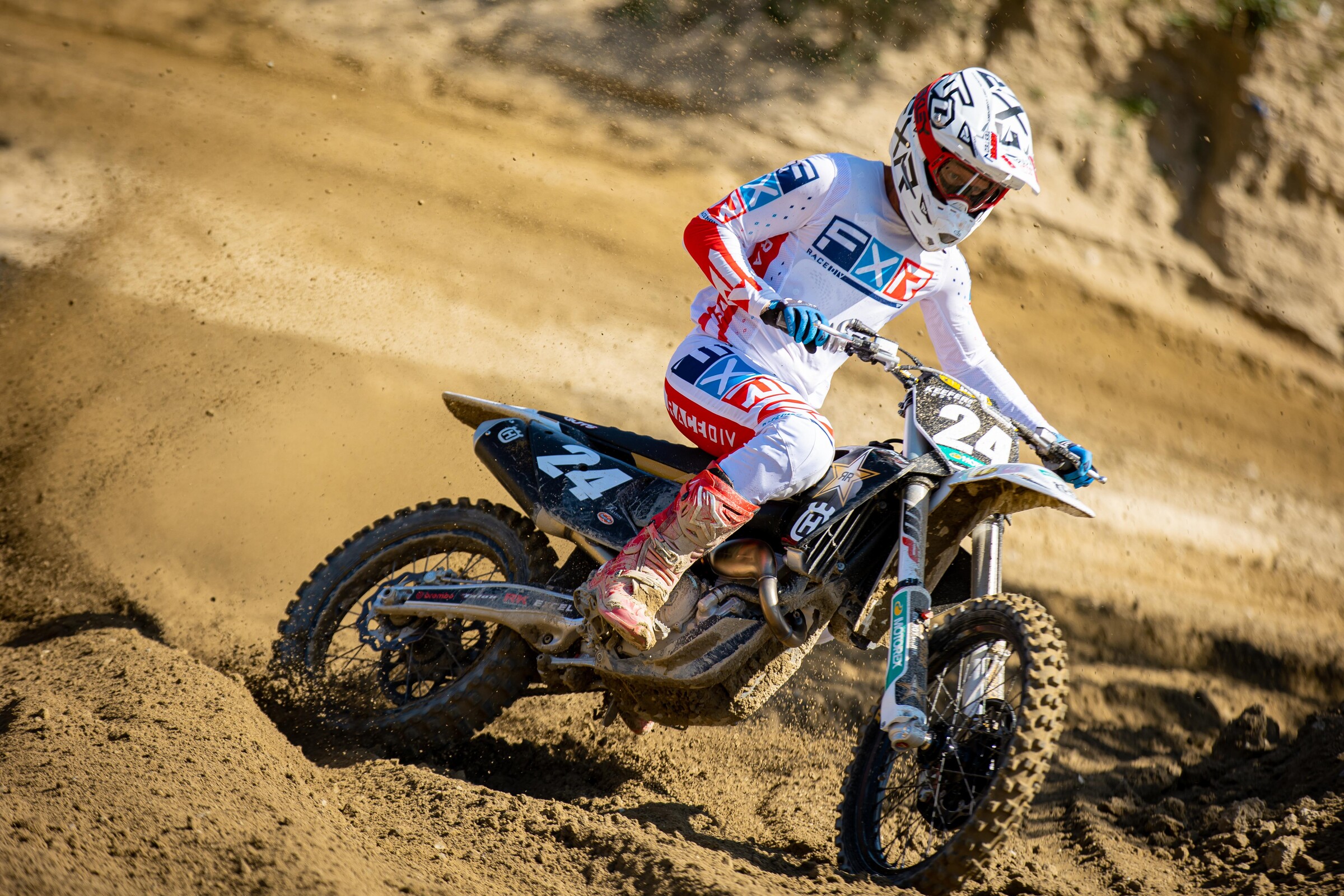 Kris Keefer on the 2022 Husqvarna FC 250 Rockstar Edition.