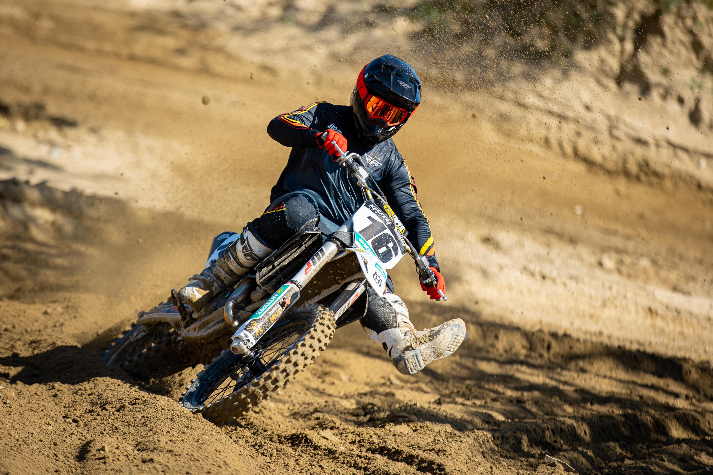Gary Sutherlin on the 2022 Husqvarna FC 450 Rockstar Edition.