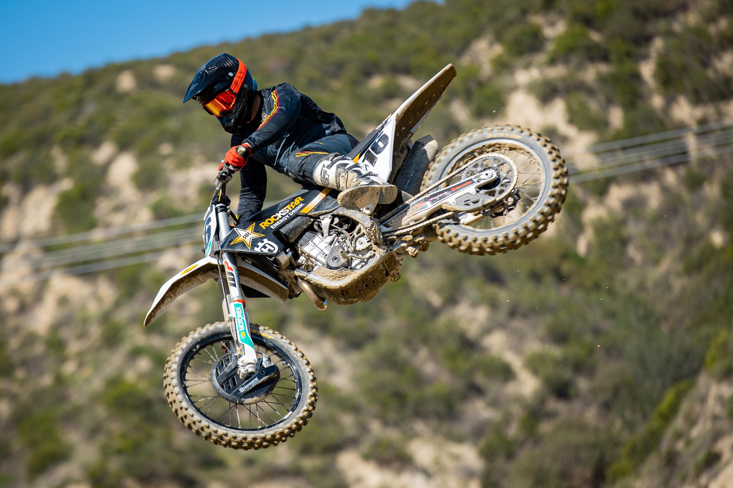 Gary Sutherlin on the 2022 Husqvarna FC 450 Rockstar Edition.