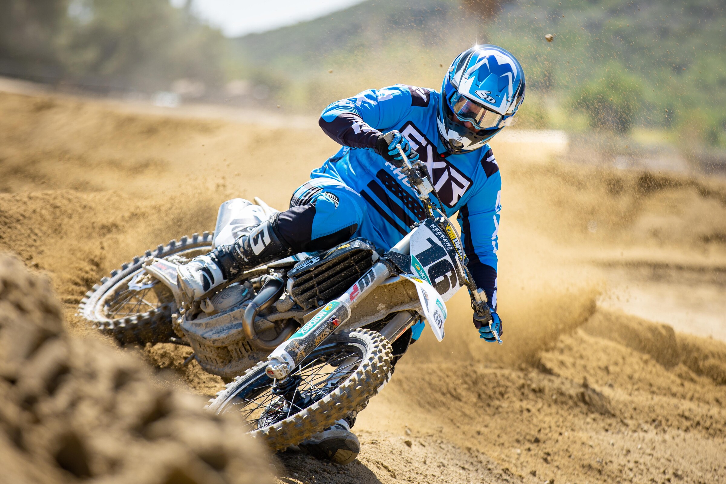 Eddie Laret on the 2022 Husqvarna FC 450 Rockstar Edition.