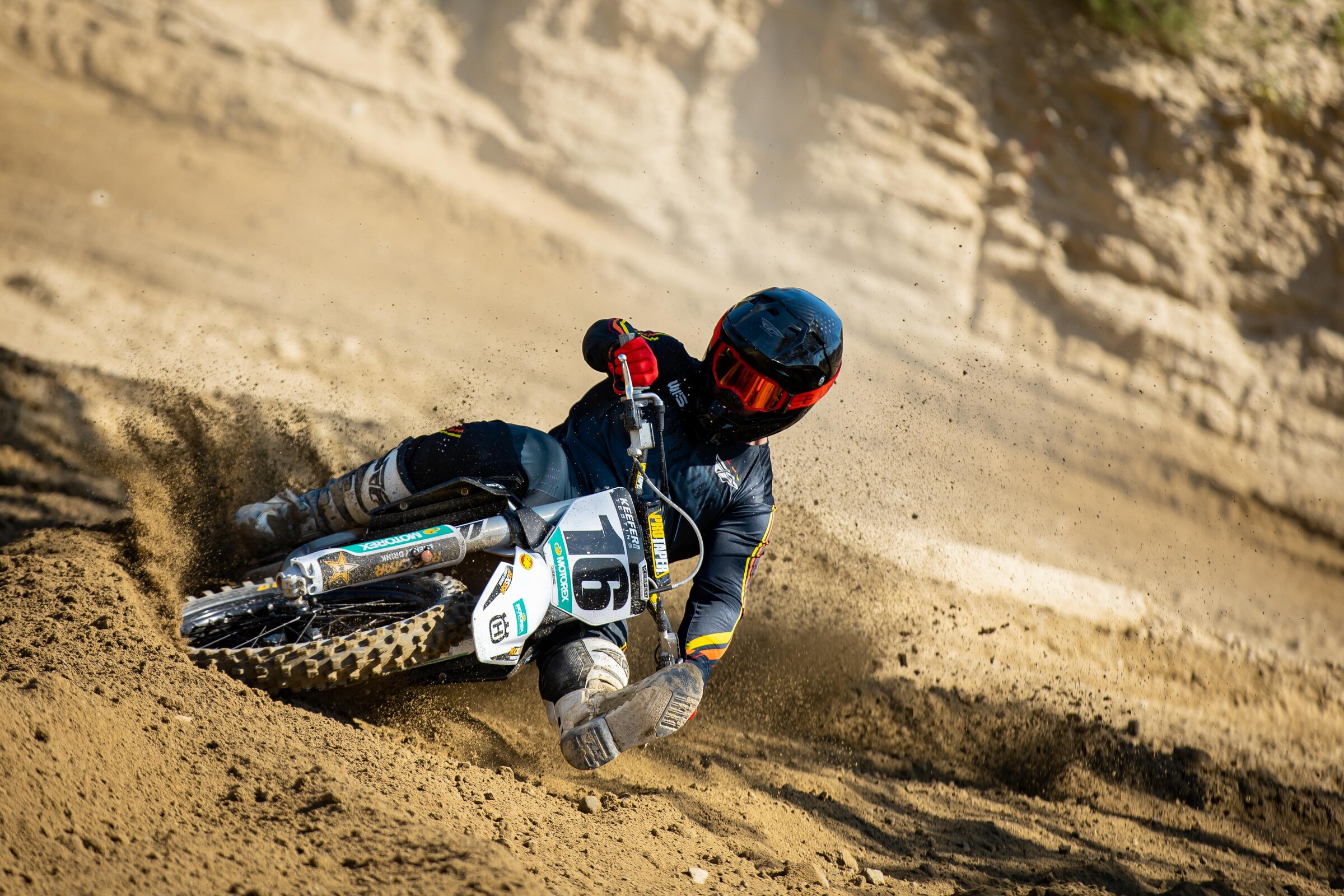 Gary Sutherlin on the 2022 Husqvarna FC 450 Rockstar Edition.