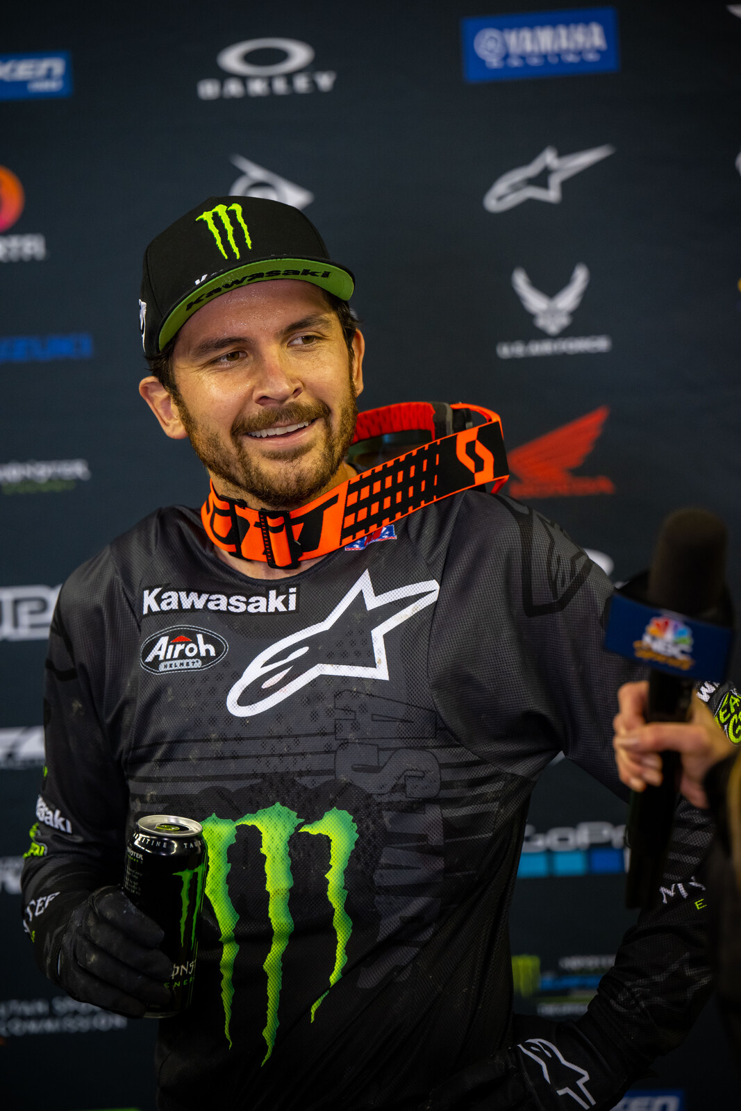 Anderson on the podium in Seattle.