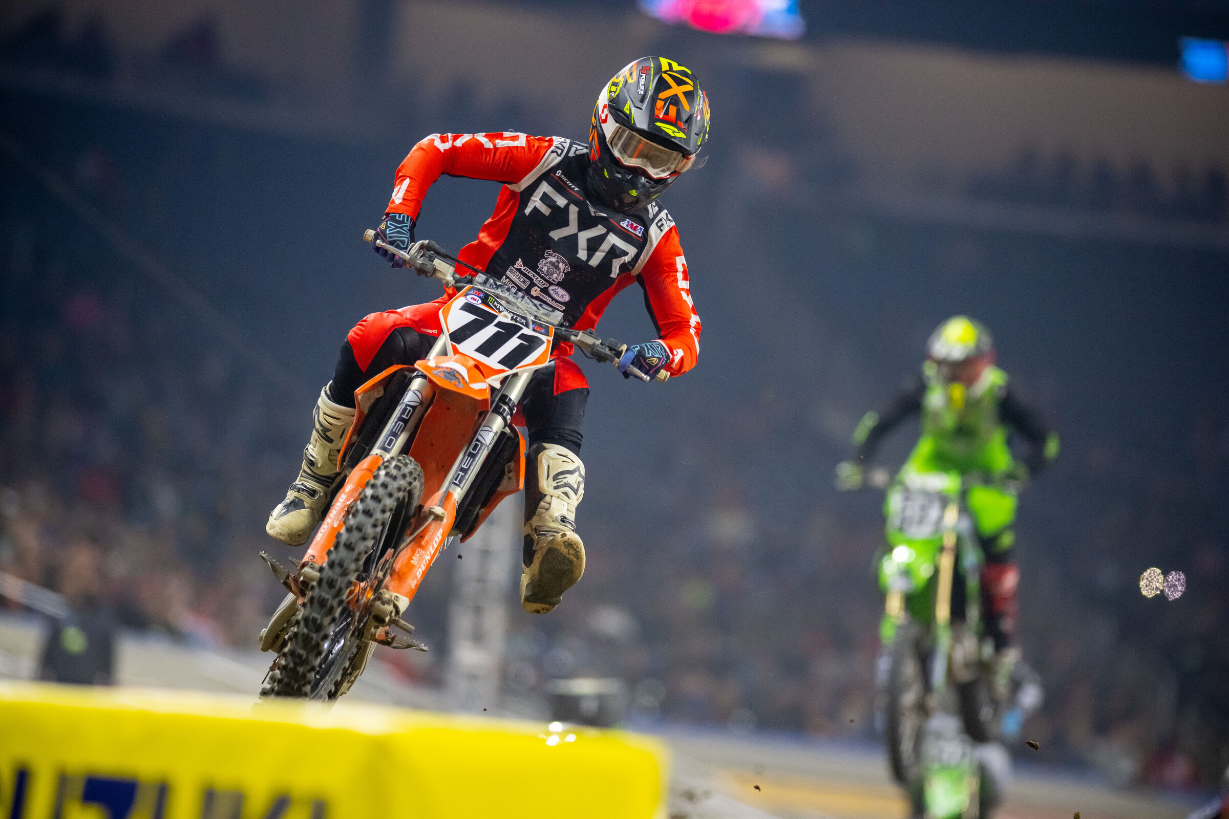 Lane at the Detroit Supercross.