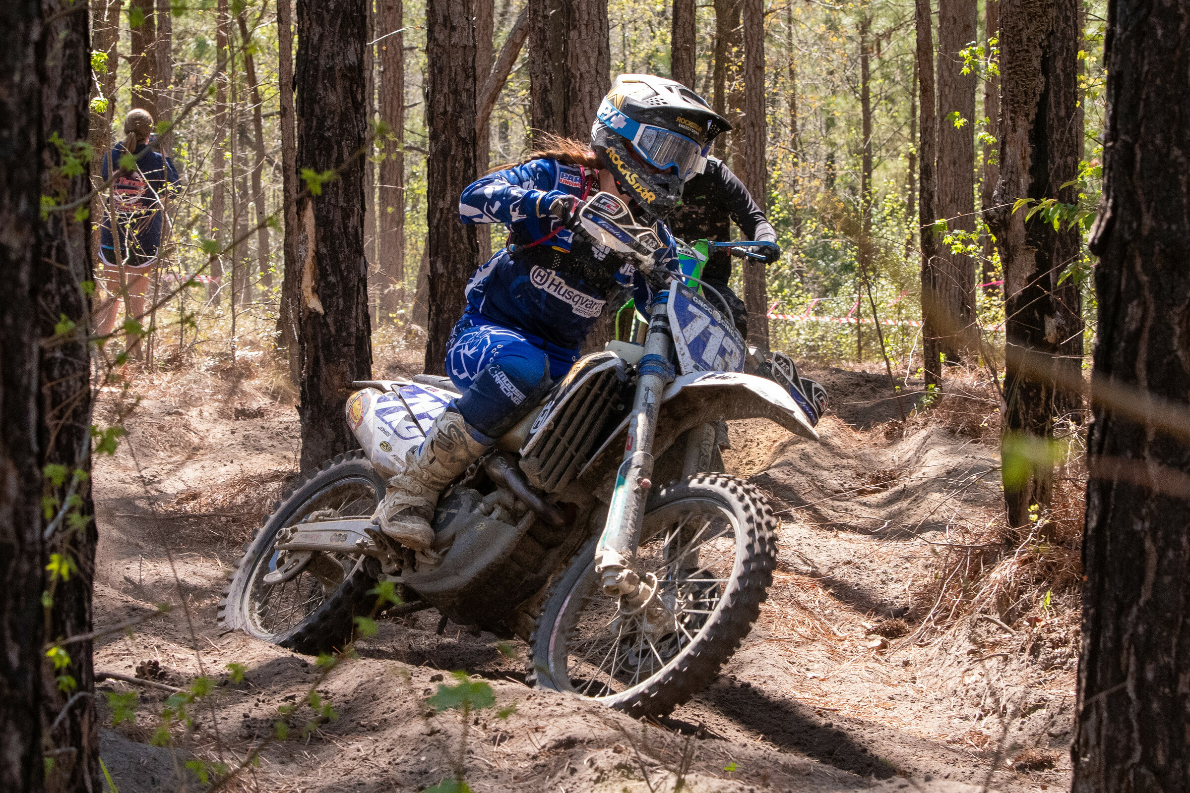 Tayla Jones (Rockstar Energy Husqvarna/Surge Off-Road Coaching Team) earned the WXC class win, finishing third overall in South Carolina.
