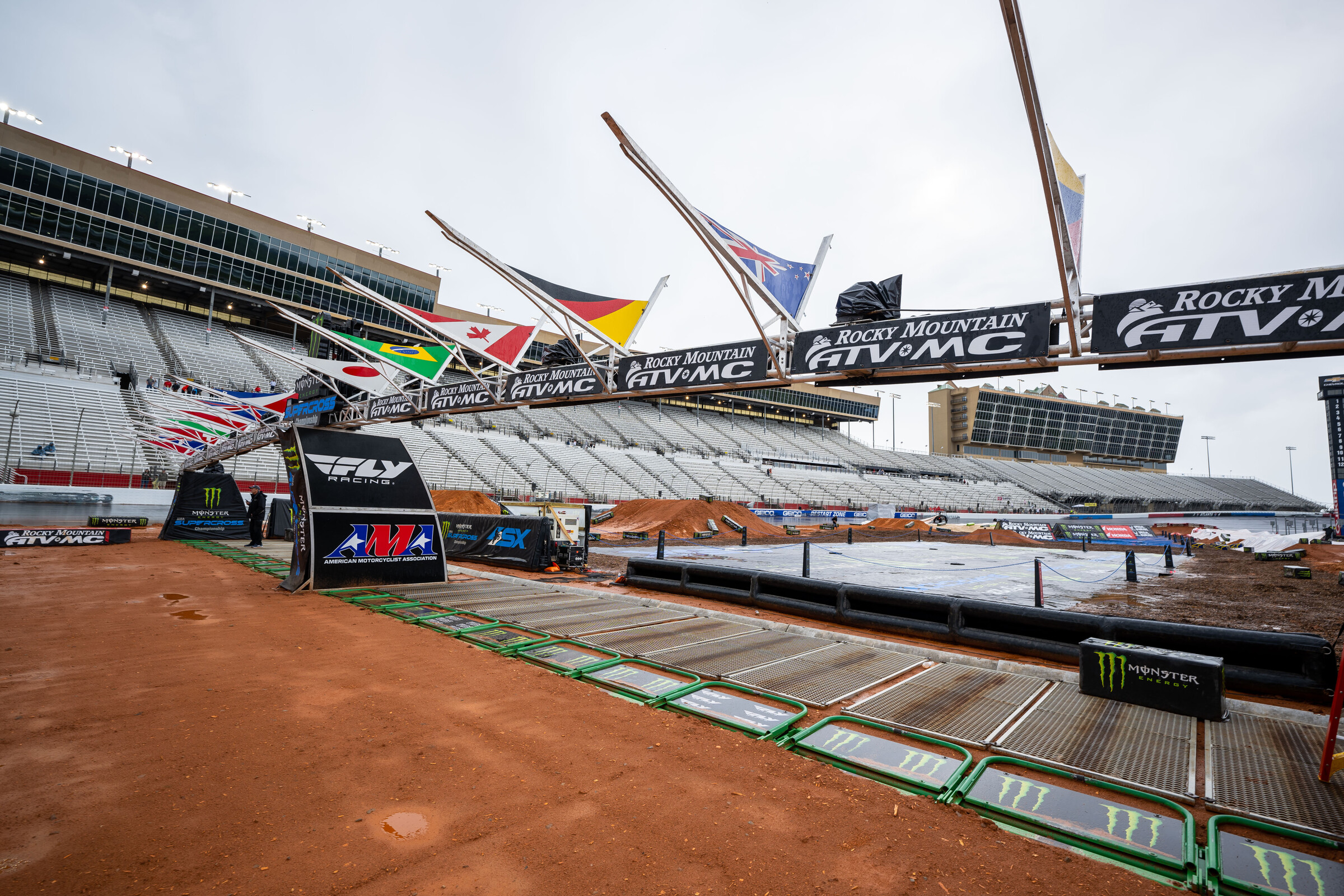 The start is 444 feet long here!