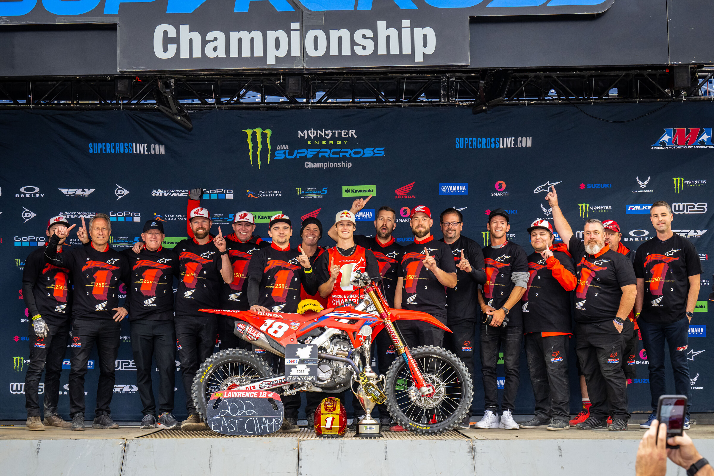 Jett Lawrence is the 2022 250SX East Regional Supercross Champion.