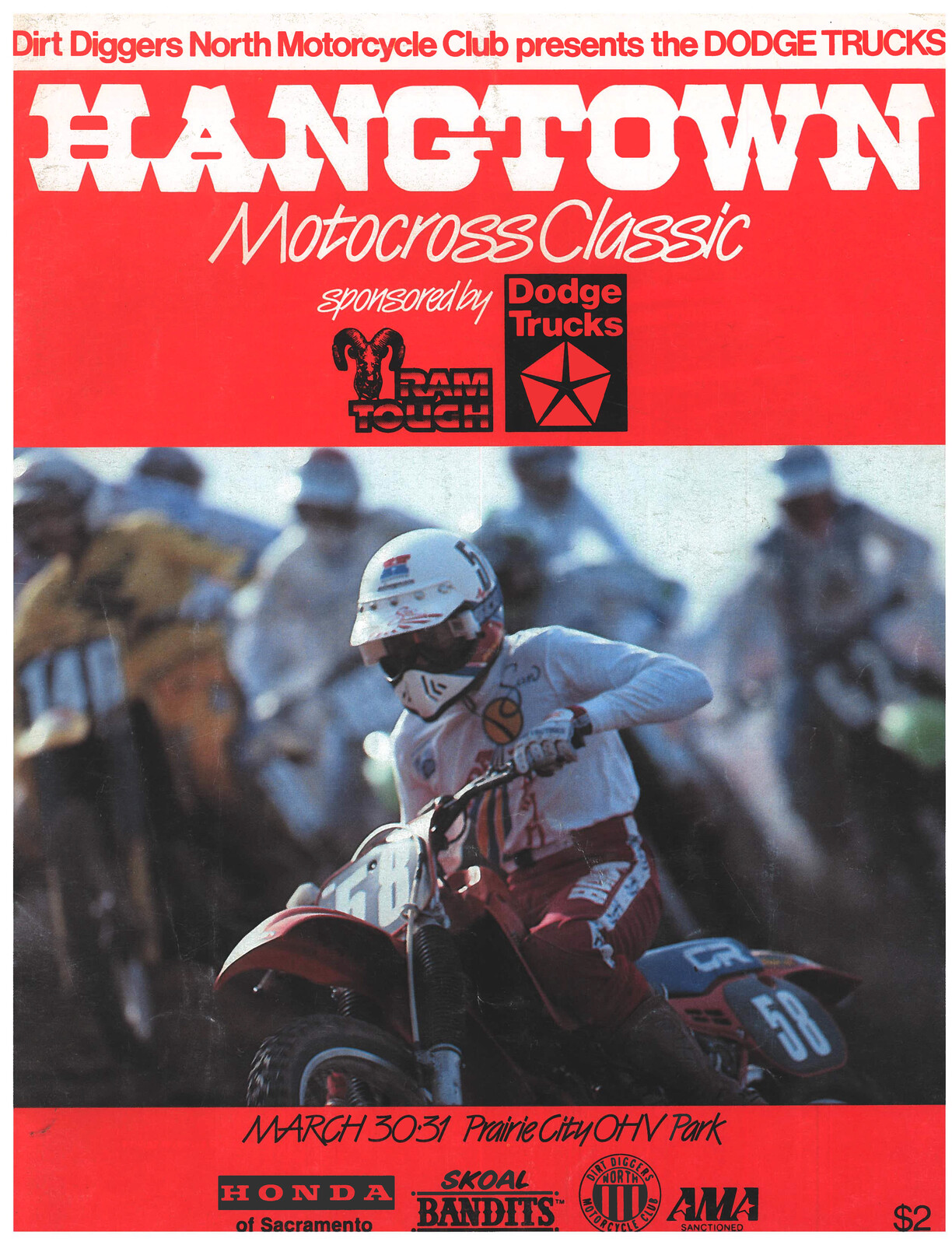 The Hangtown Motocross Classic in 1985.