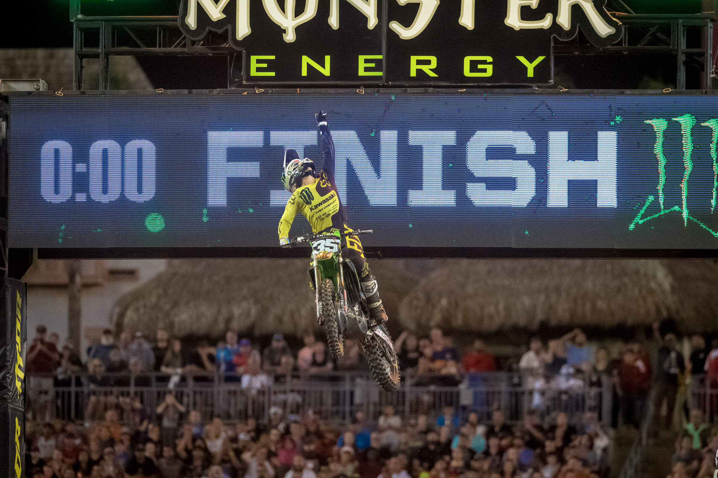 Forkner winning the 2018 Tampa Supercross.