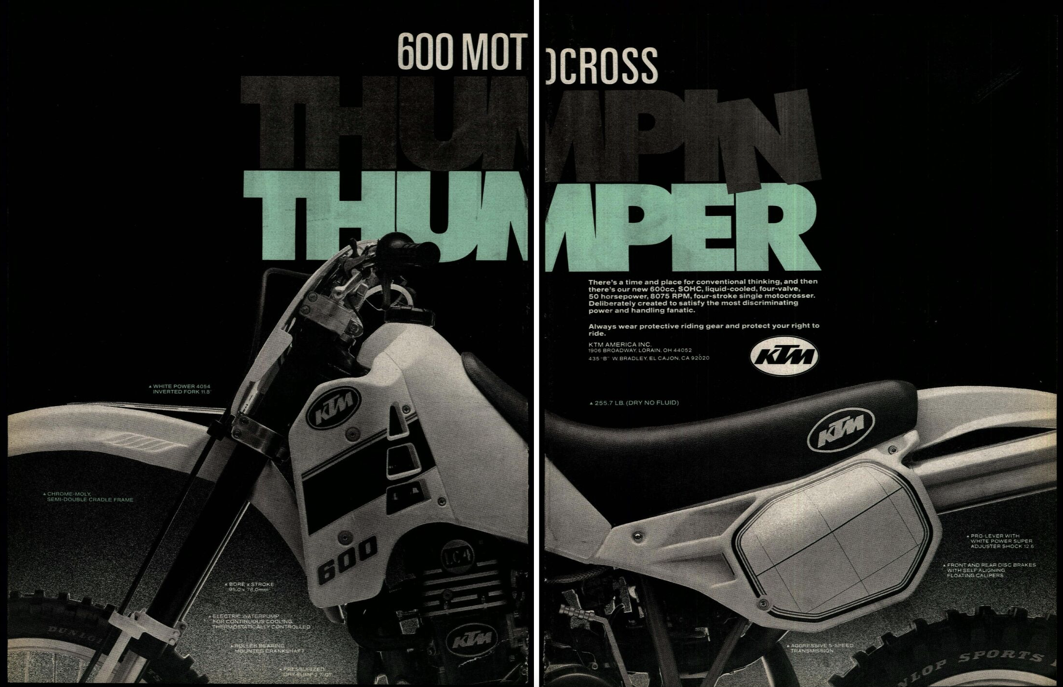 KTM's 600cc Motocross 