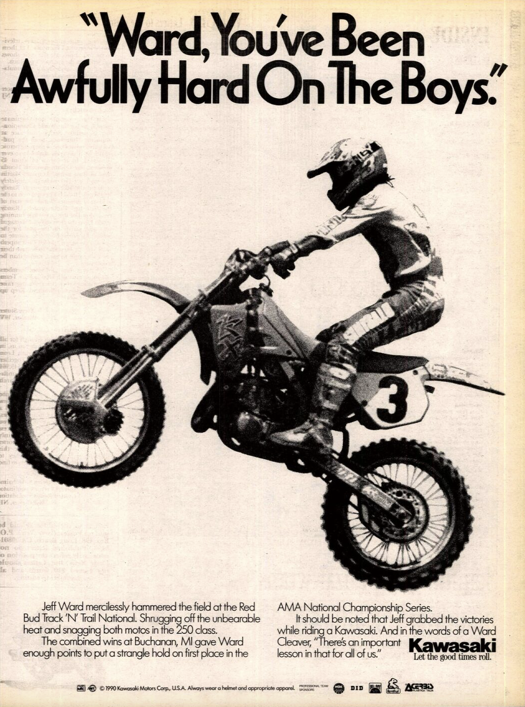 Win ads, like this one with Jeff Ward, used to be so much cooler.