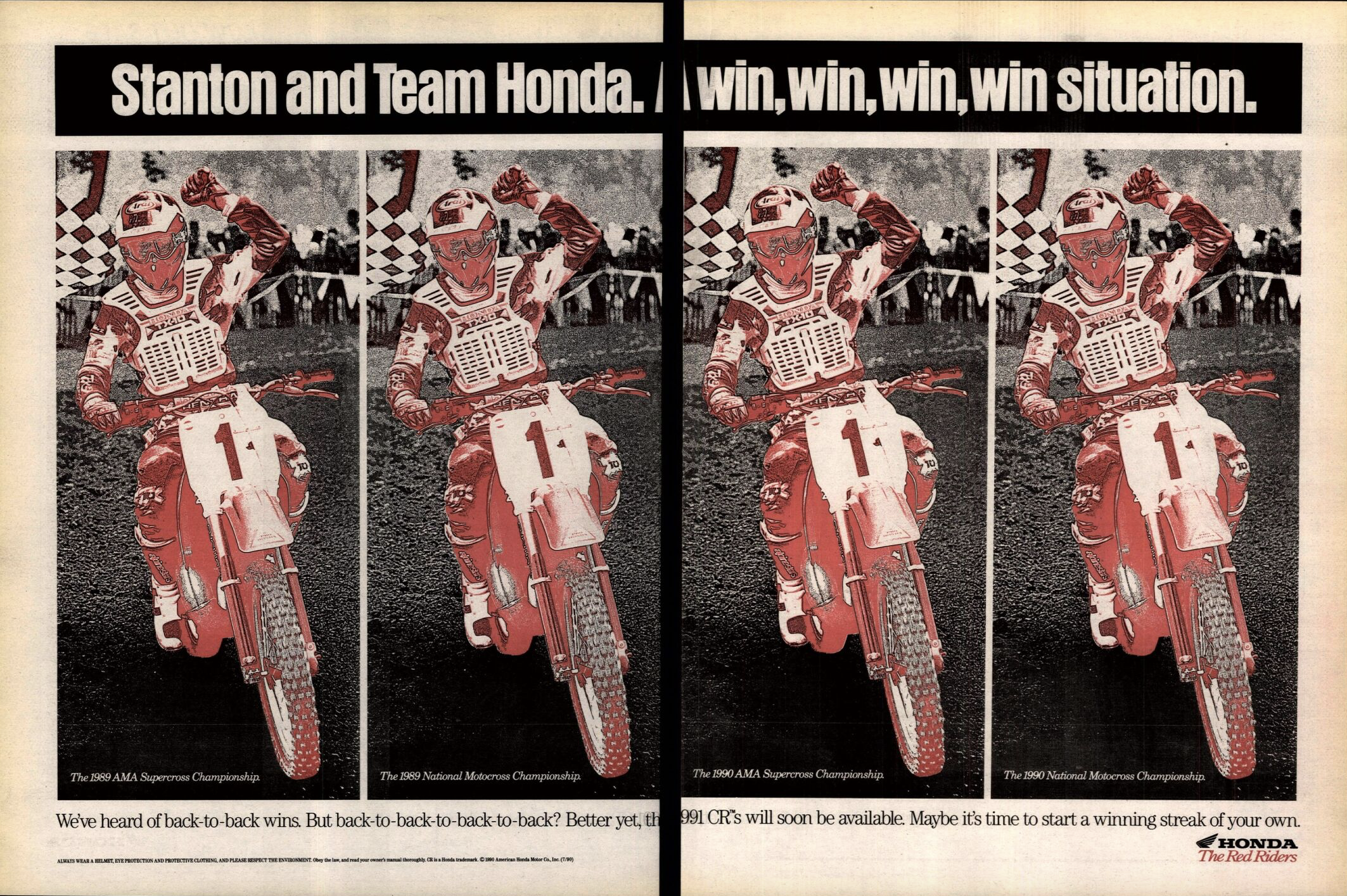Another Honda ad in Cycle News.
