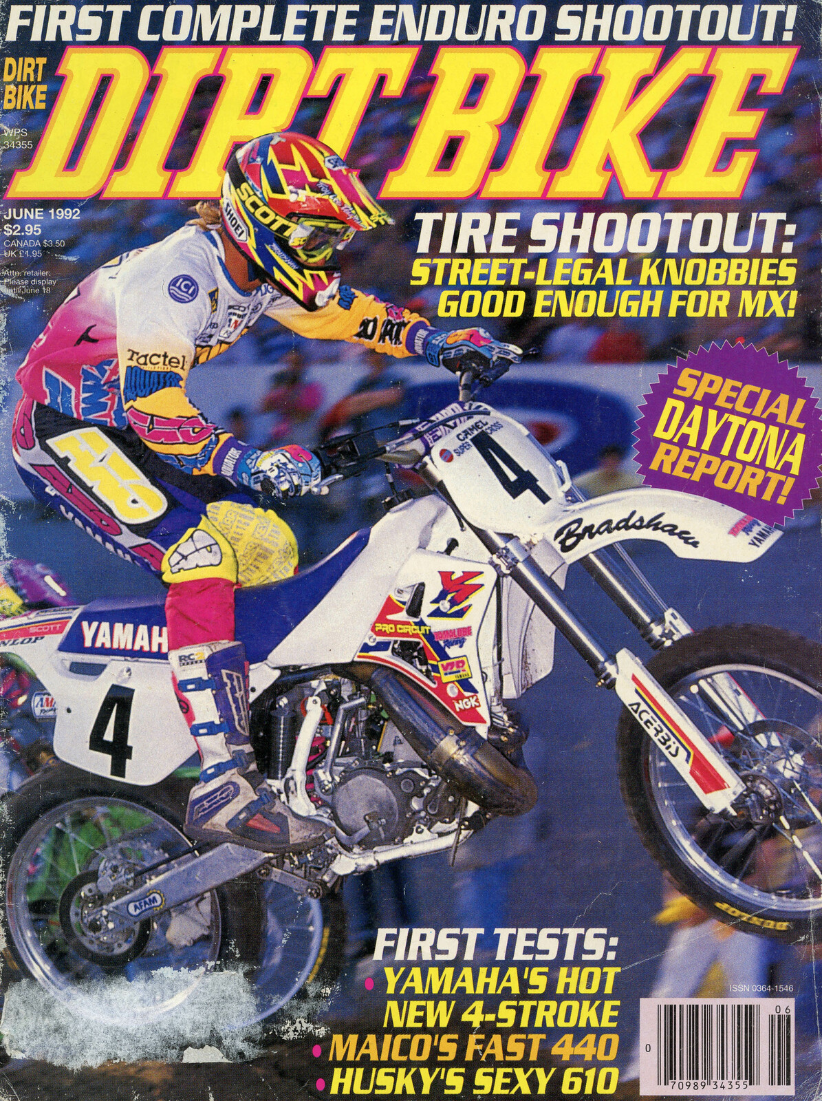 Damon Bradshaw on the cover of Dirt Bike Magazine.