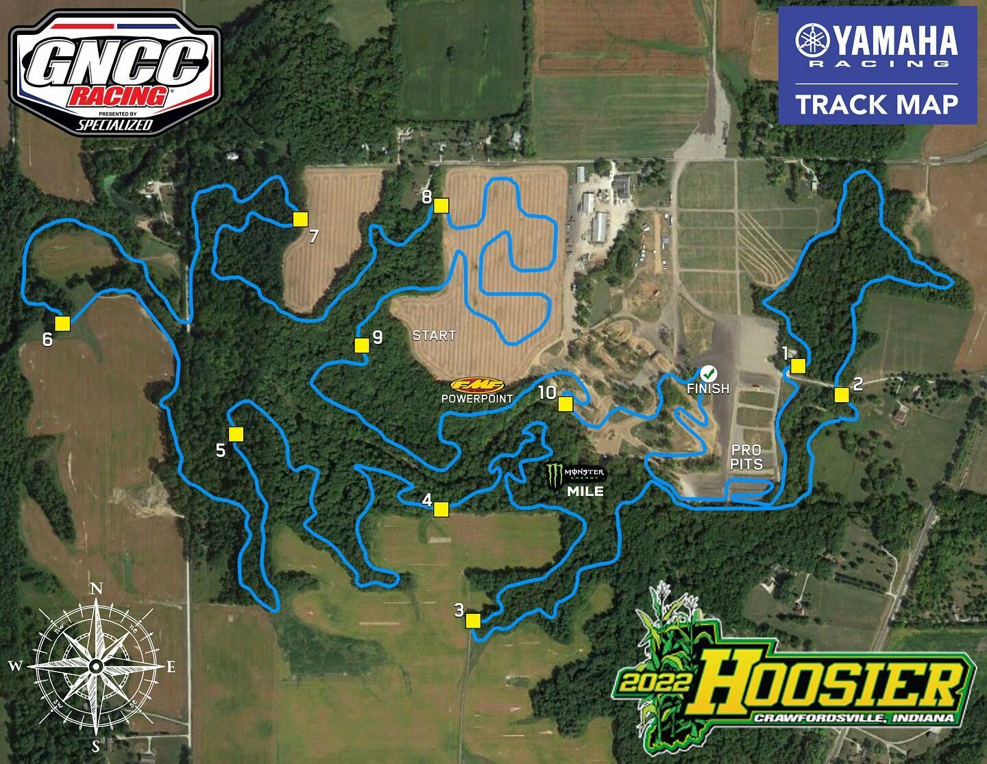 The 2022 Hoosier GNCC layout.