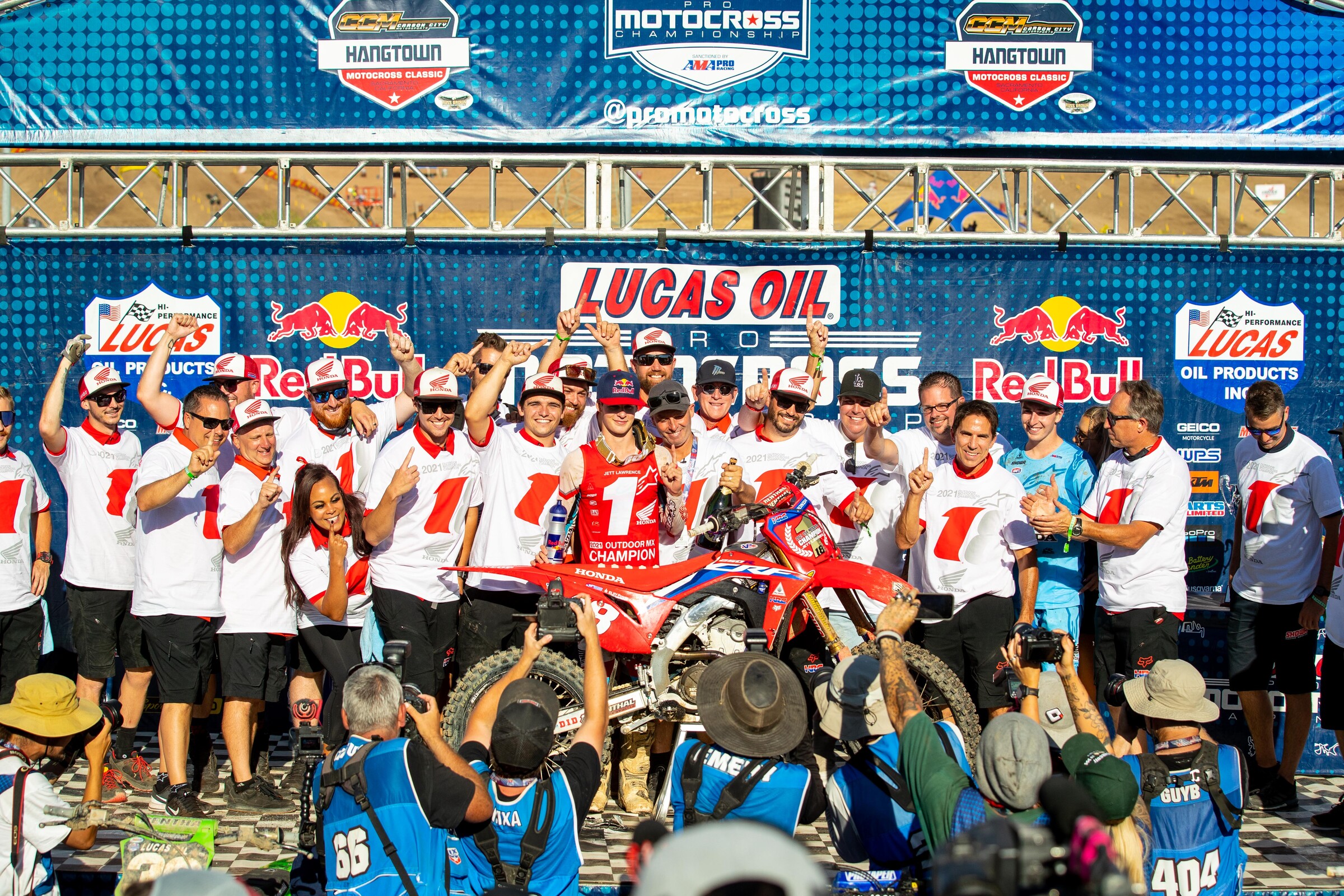 The Honda HRC crew.