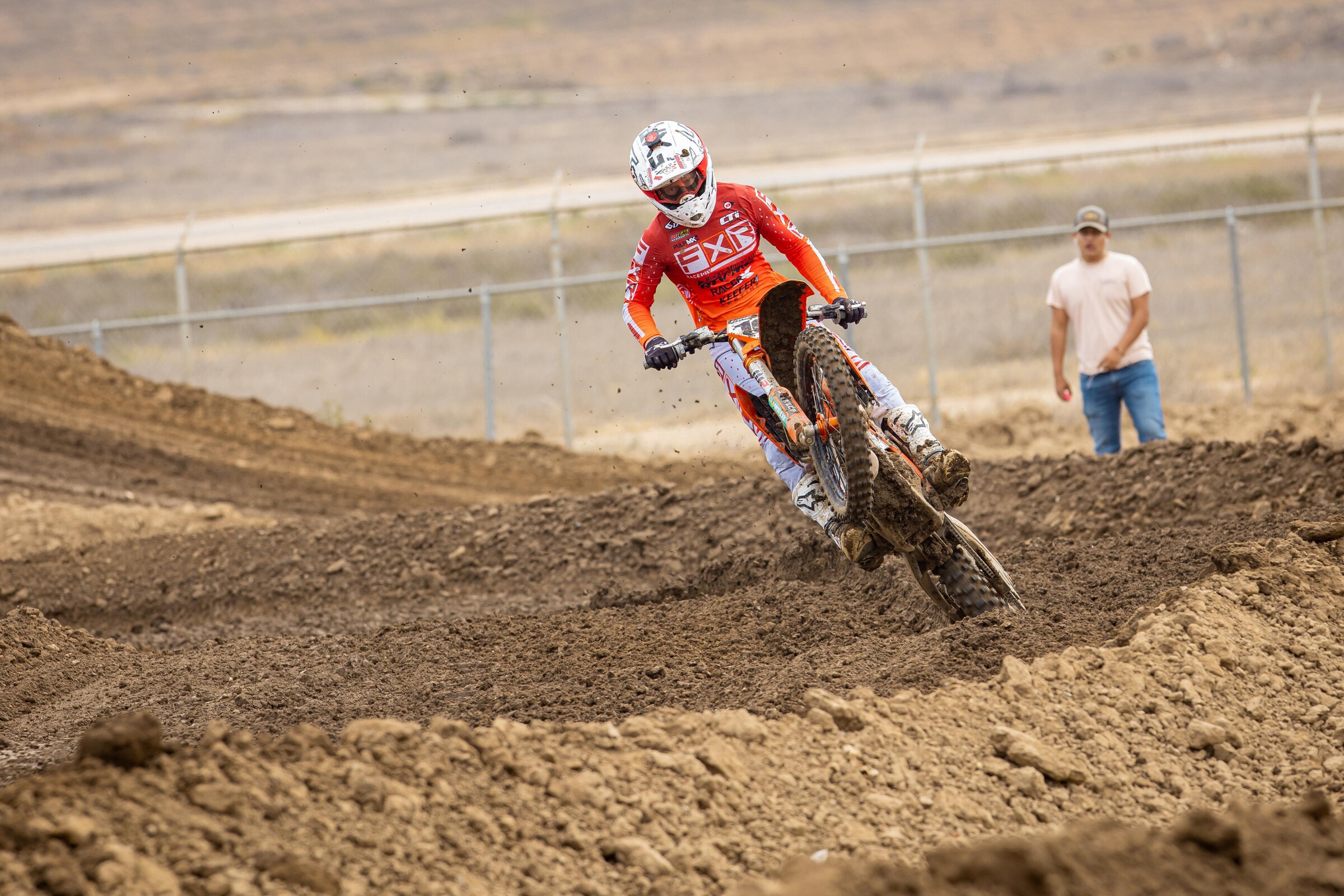 Kris Keefer in action on the 2022.5 KTM 450 SX-F Factory Edition.