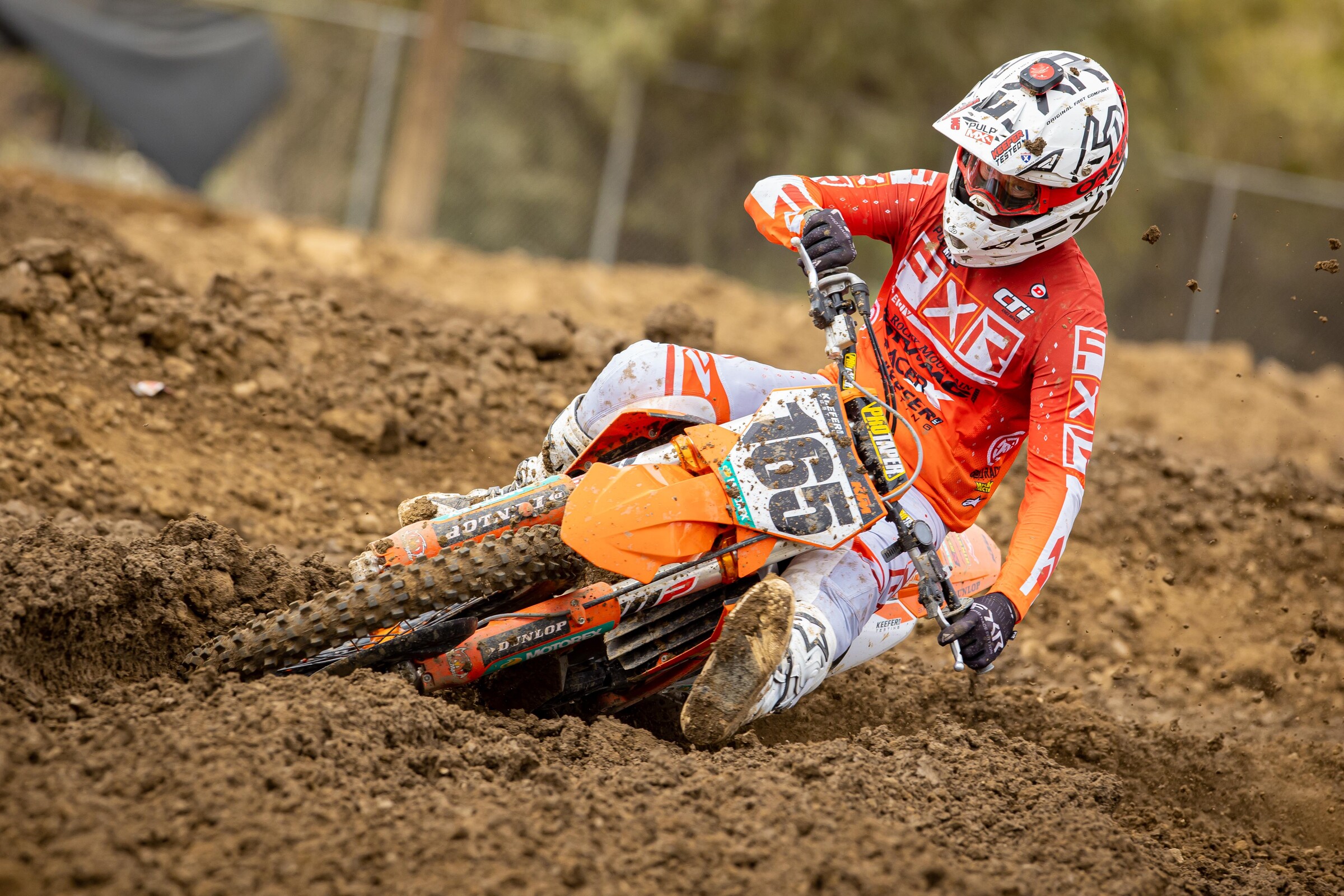 Kris Keefer in action on the 2022.5 KTM 450 SX-F Factory Edition.