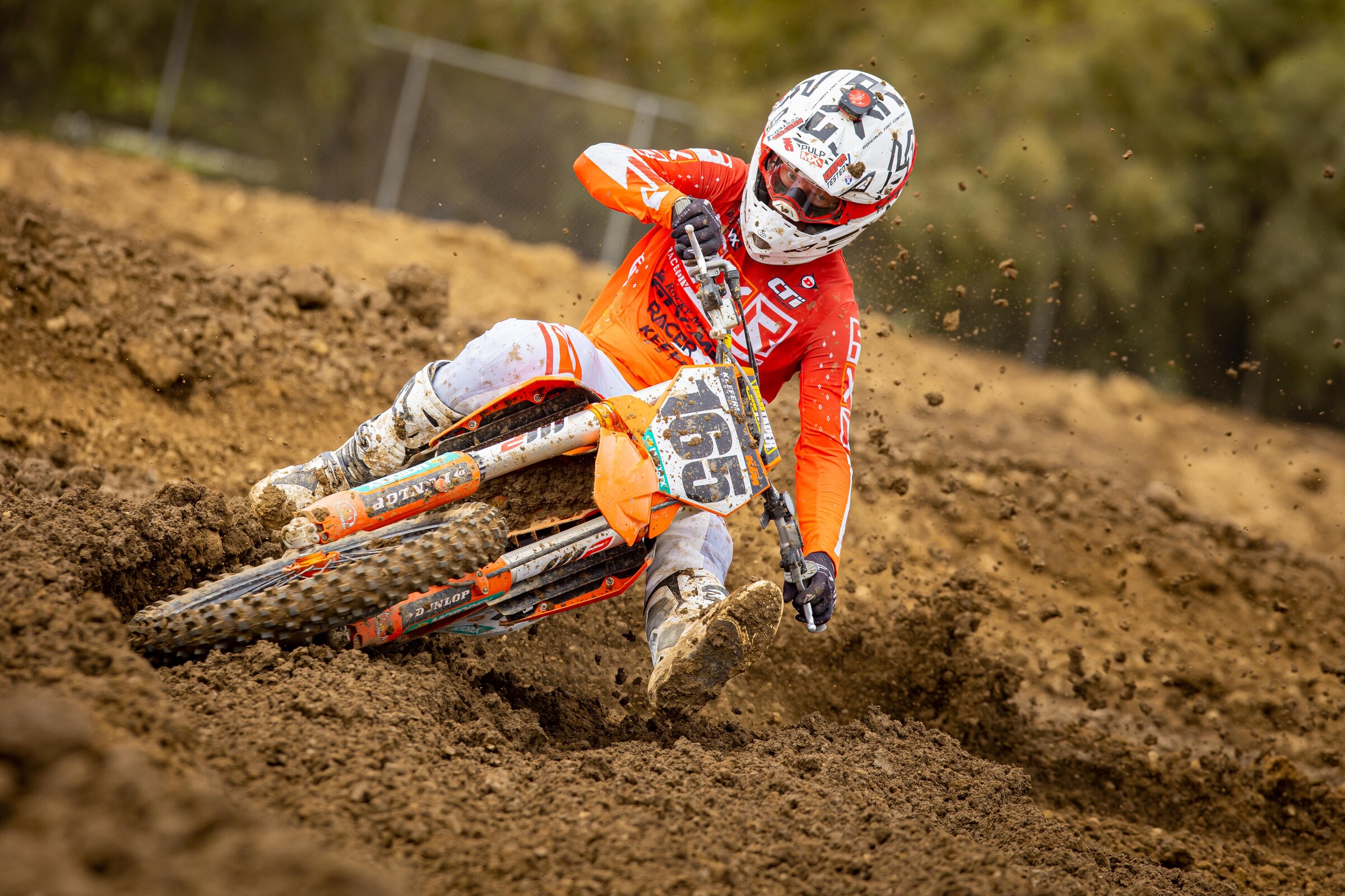Kris Keefer in action on the 2022.5 KTM 450 SX-F Factory Edition.