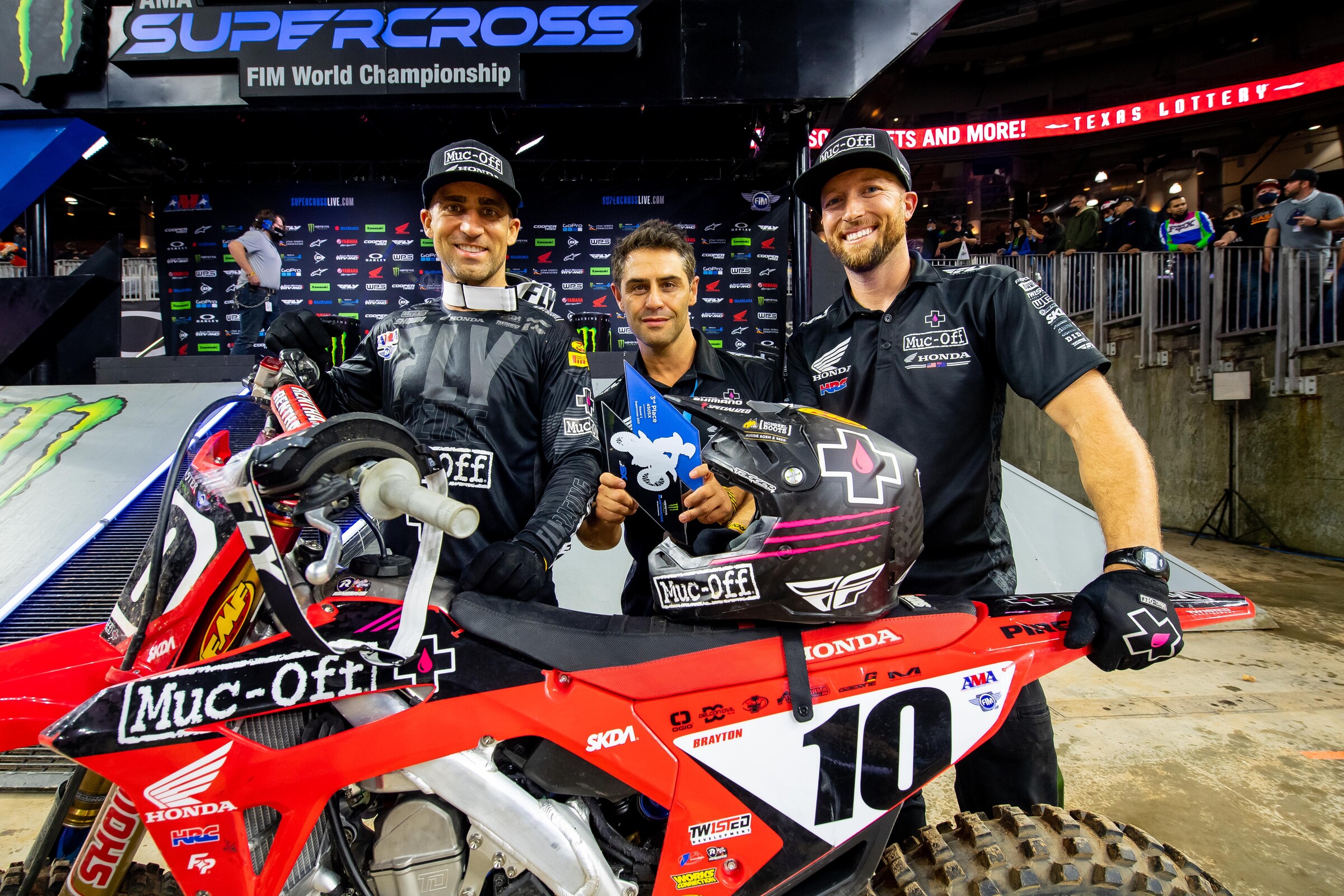 Brayton finished second at the 2021 Houston 2 Supercross, which would be his final AMA Supercross podium of his long-tenured career.