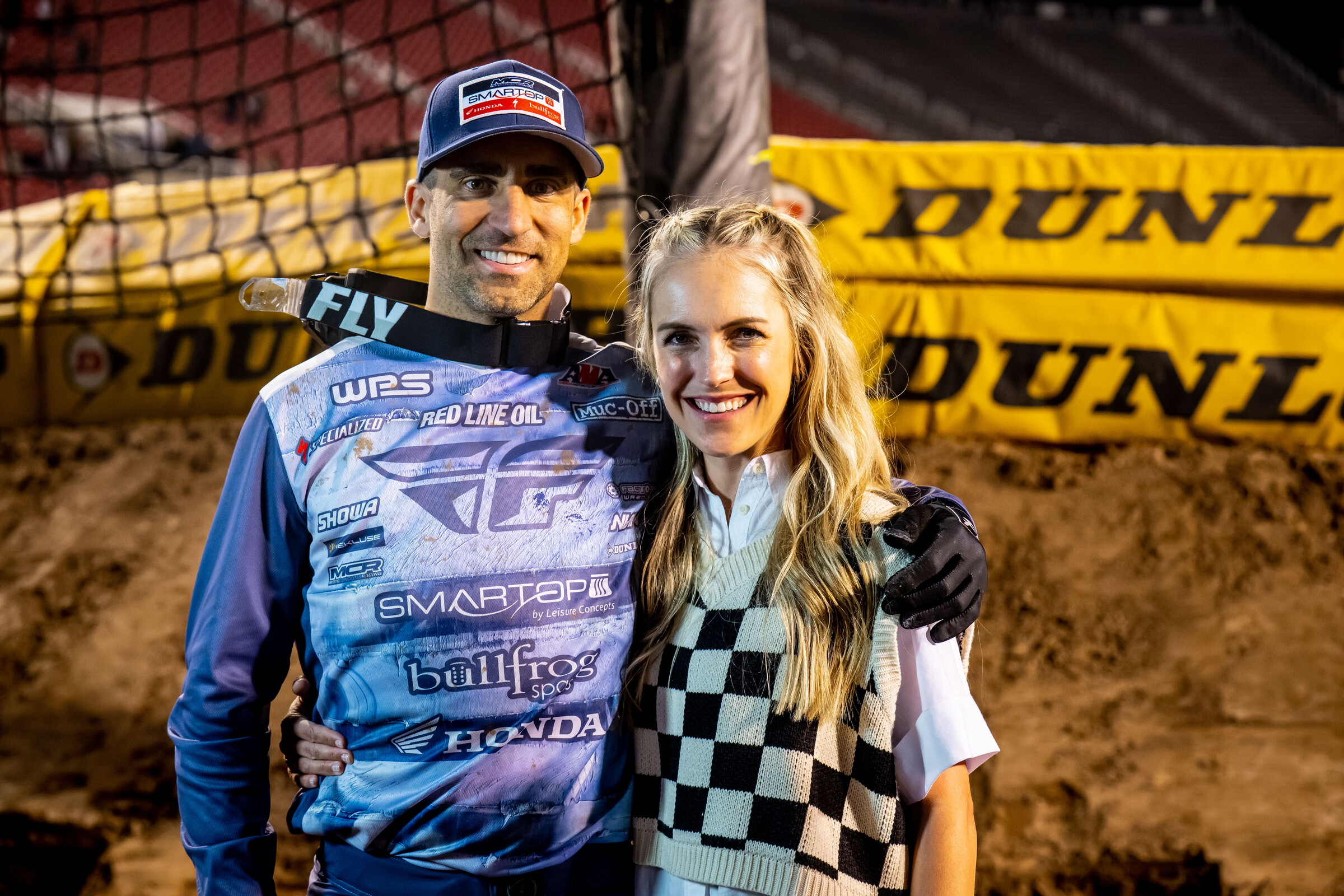 Justin with his wife Paige.