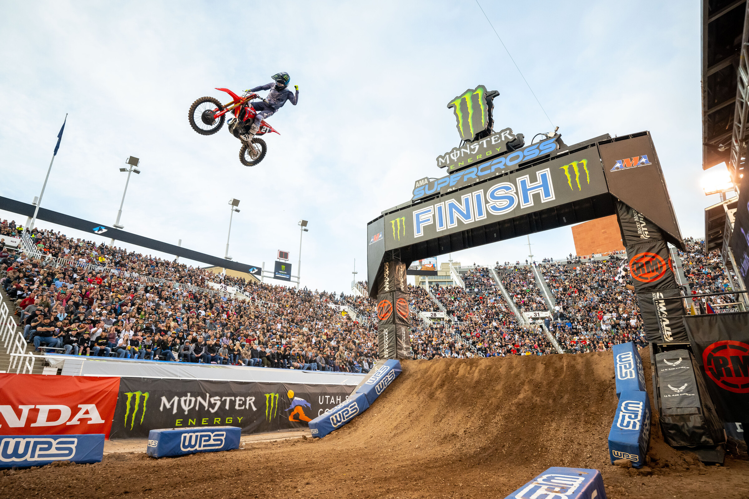 Chance Hymas took the victory in the Supercross Futures finale at Salt Lake City.