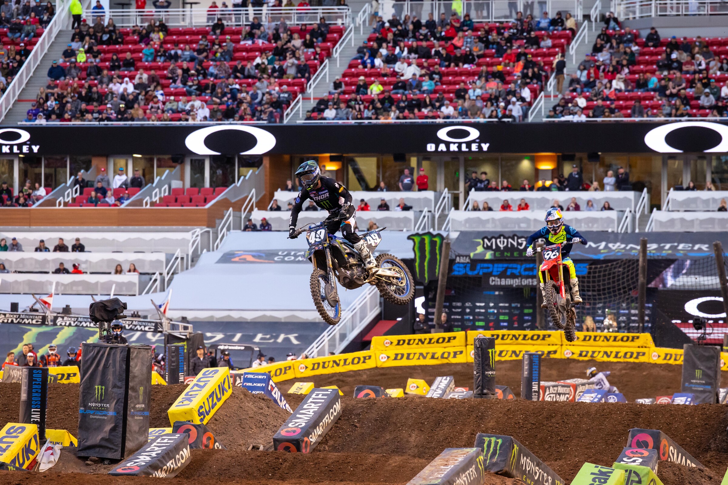 Nate Thrasher leads Hunter Lawrence.