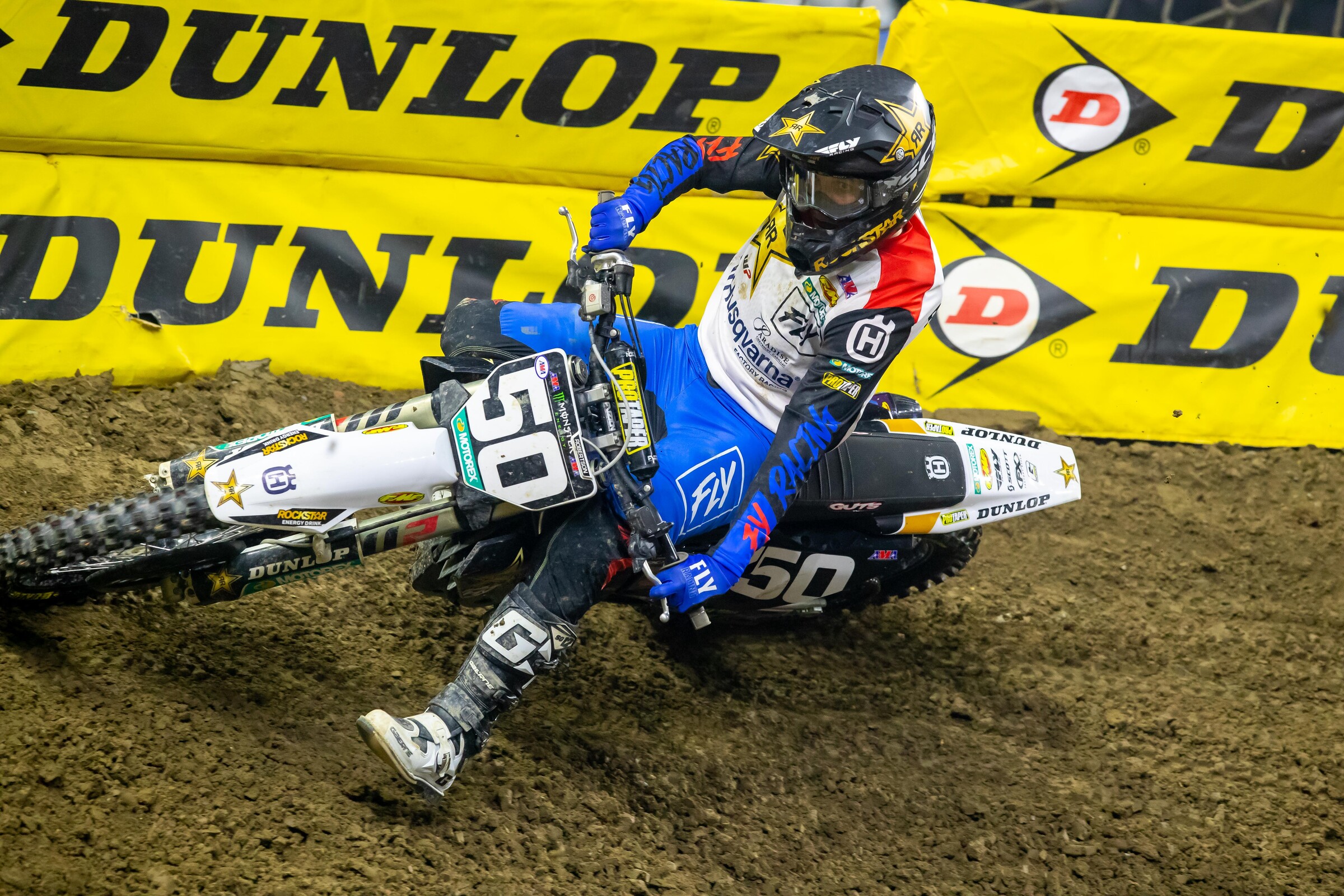 Robertson at the 2022 Detroit Supercross.
