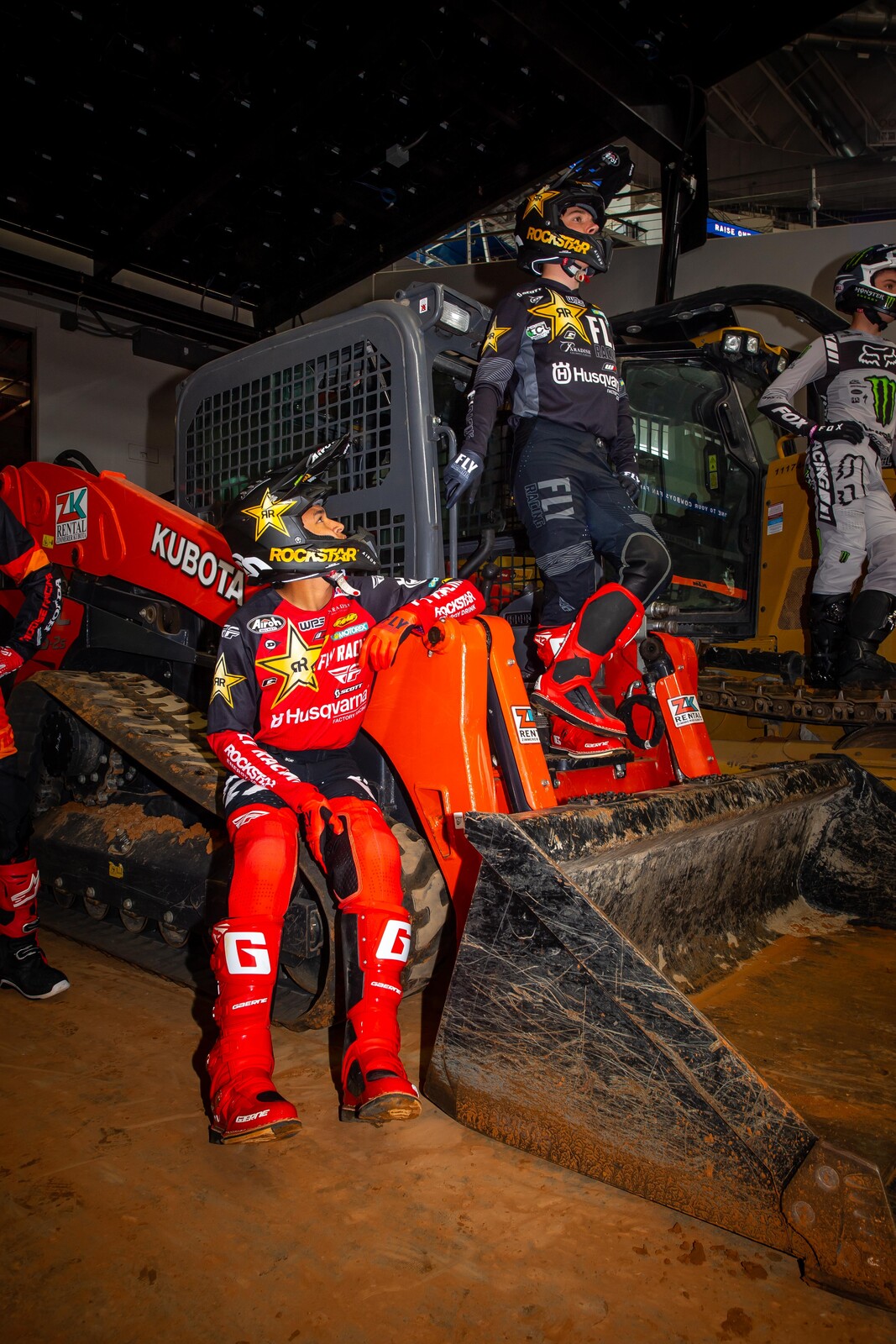 Swoll and Robertson at the 2021 Arlington 3 Supercross.