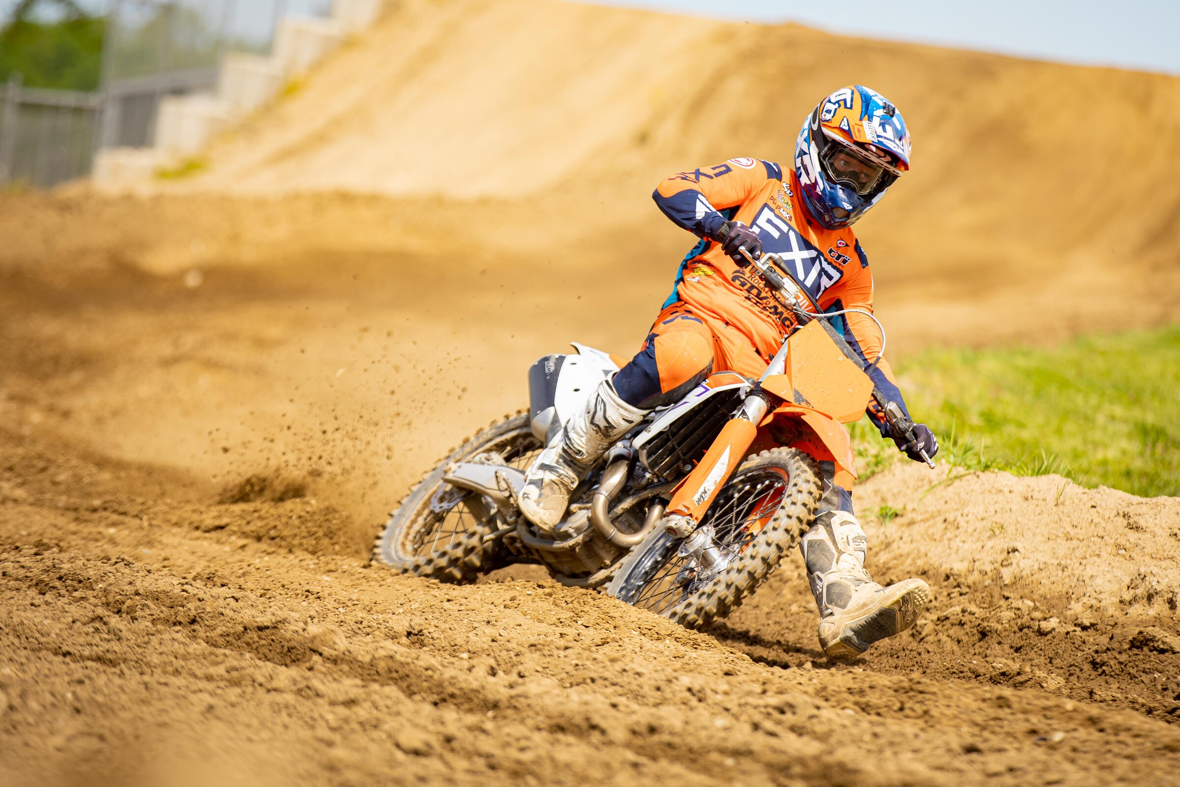 Kris Keefer in action on the 2023 KTM 450 SX-F.