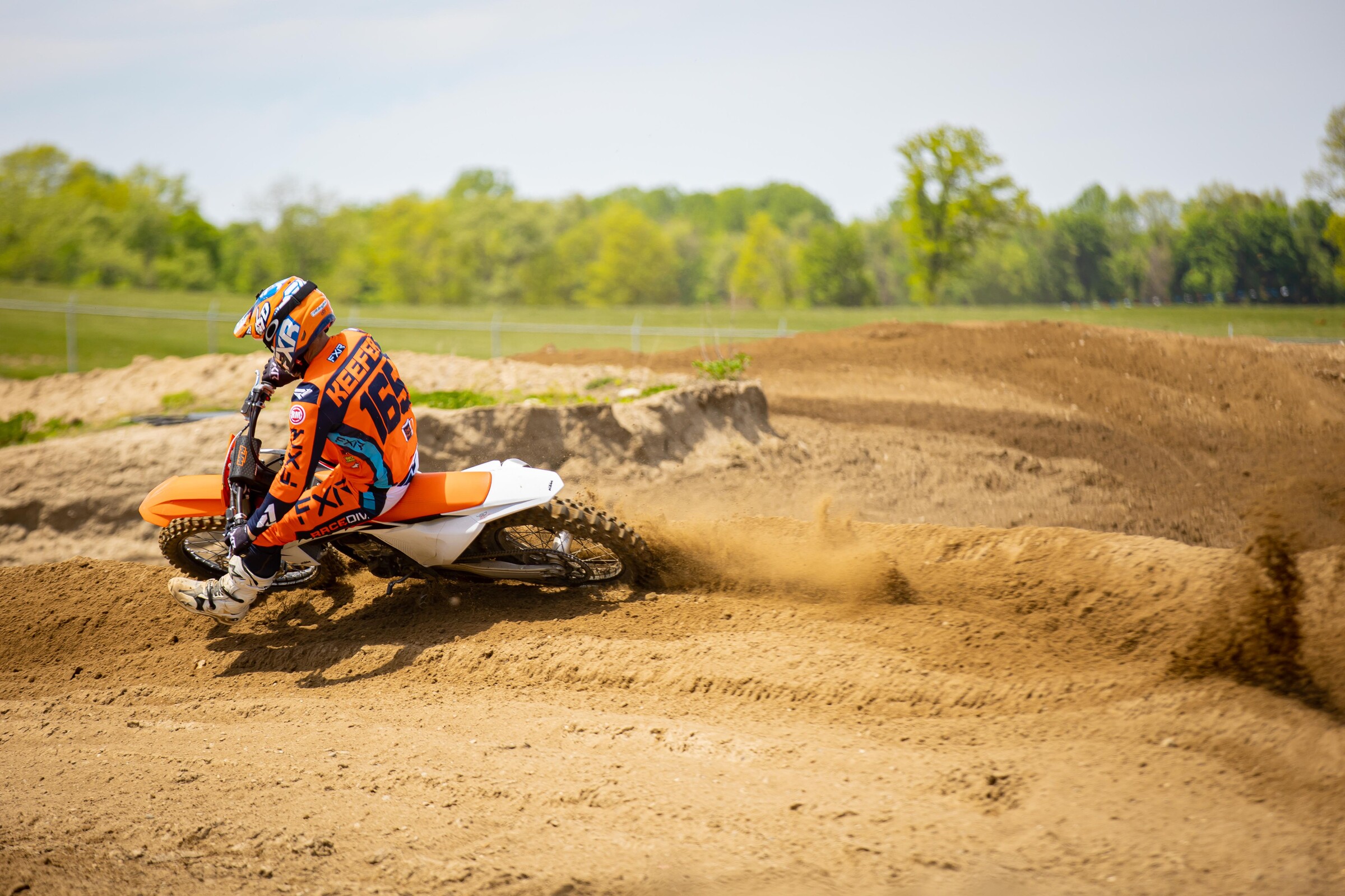 Kris Keefer in action on the 2023 KTM 450 SX-F.